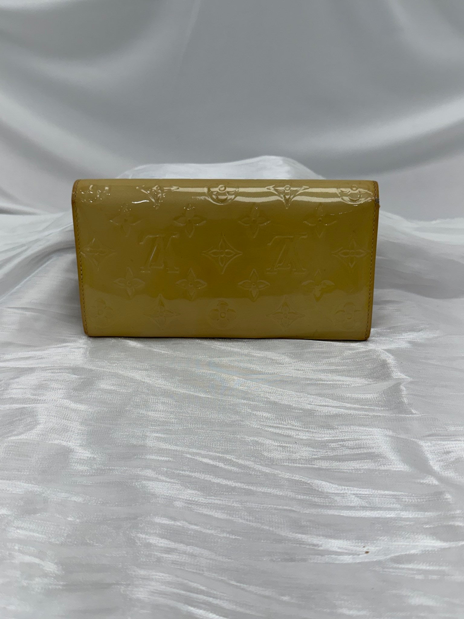 Louis Vuitton Yellow Vernis Sarah Wallet