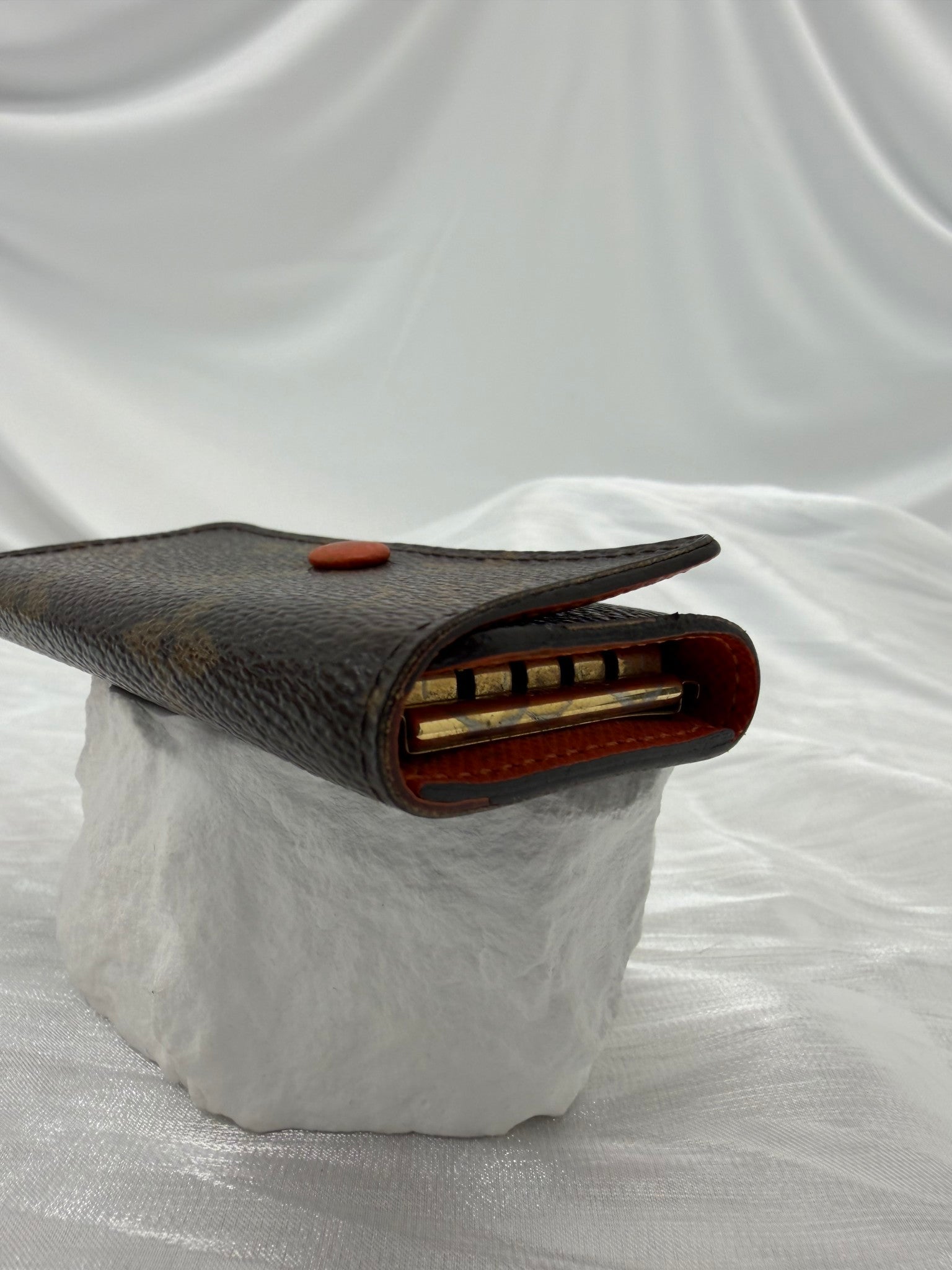 Louis Vuitton Monogram & Orange 4 Key Ring Case