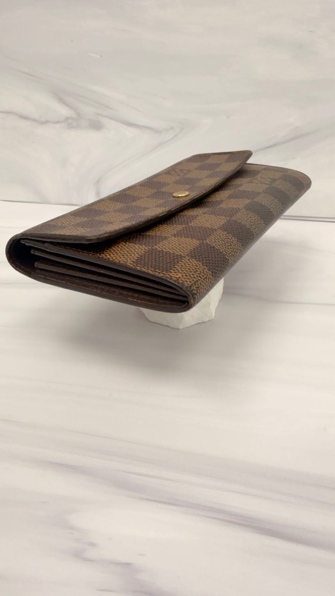 Louis Vuitton Damier Ebene Sarah Wallet