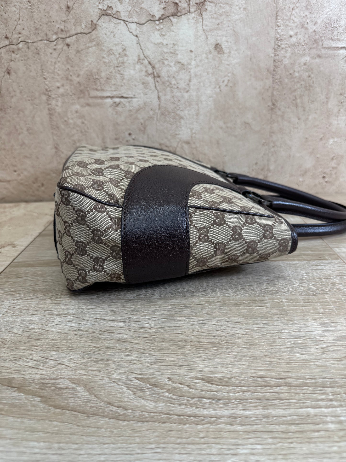 Gucci GG Brown Canvas Tote Bag
