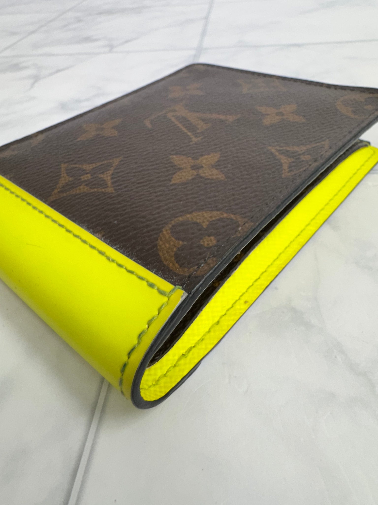 Louis Vuitton Monogram And Yellow Multiple Compact Wallet