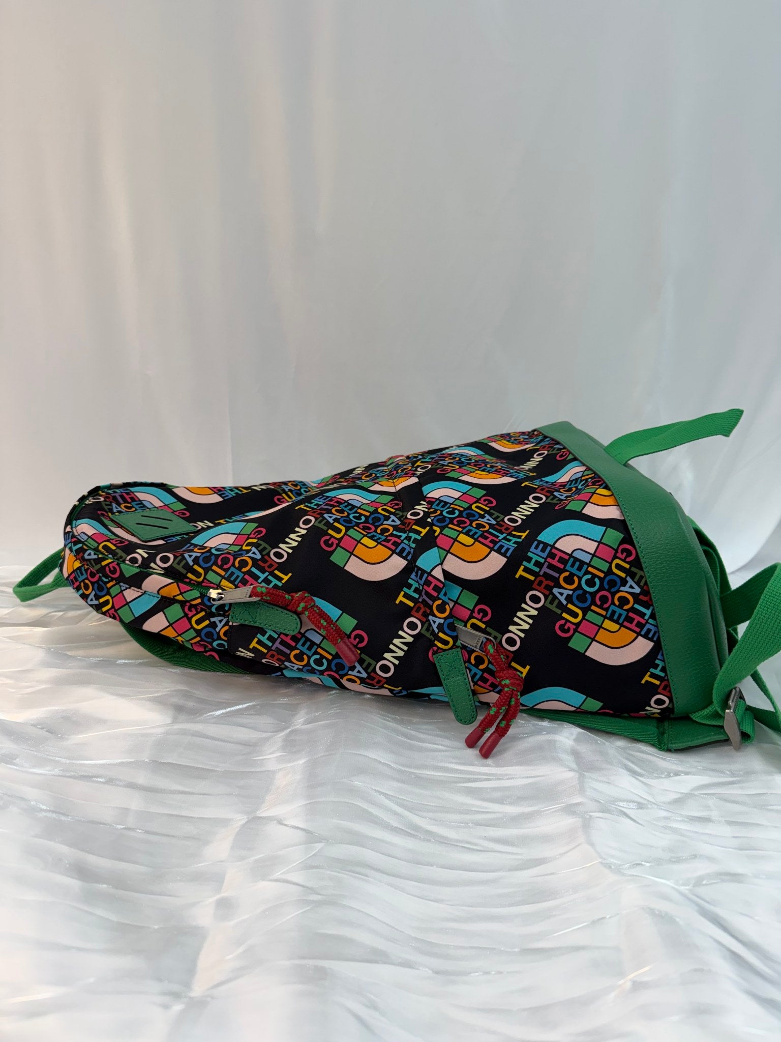 Gucci X The North Face Green Nylon Medium Backpack