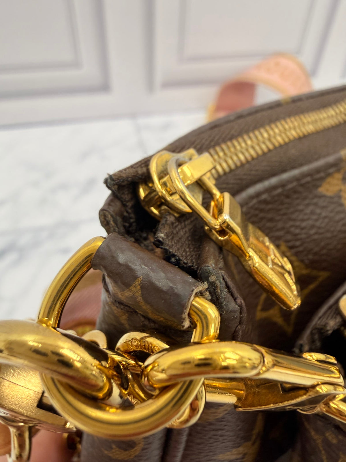 Louis Vuitton Monogram Multi Pochette Accessories Rose Clair Crossbody