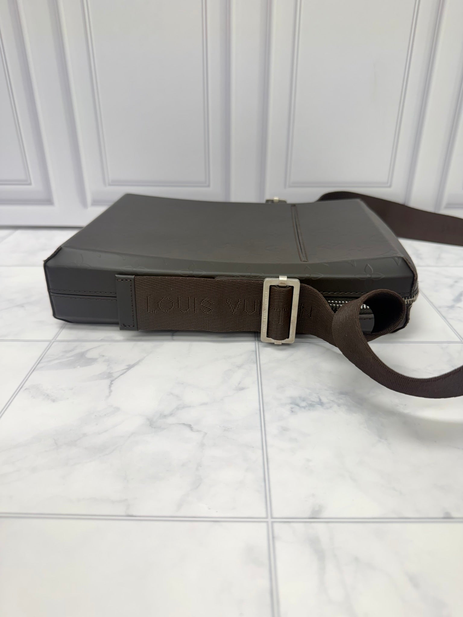 Louis Vuitton Monogram Chocolate Brown Leather Bobby Crossbody Bag