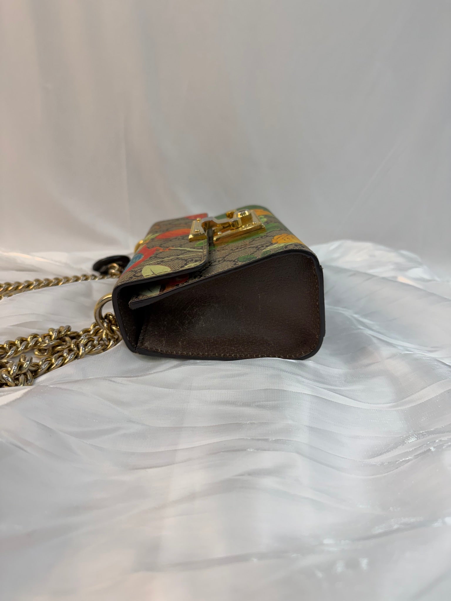 Gucci GG Supreme Coated Canvas Floral Padlock