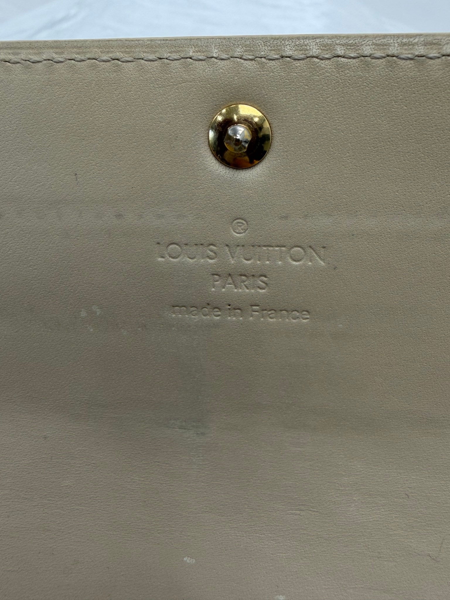 Louis Vuitton Yellow Vernis Sarah Wallet