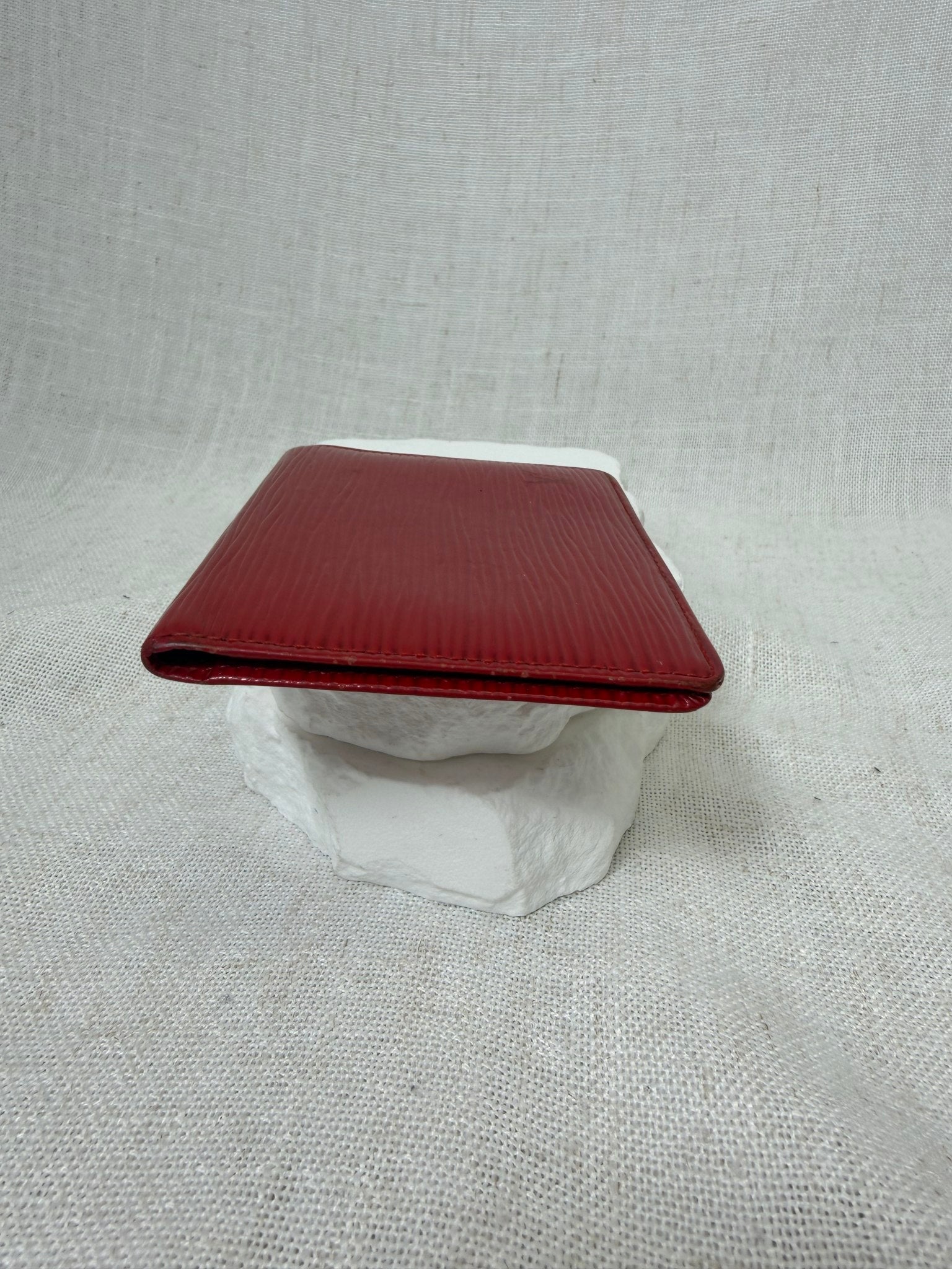 Louis Vuitton Red Epi Leather ID Card Case