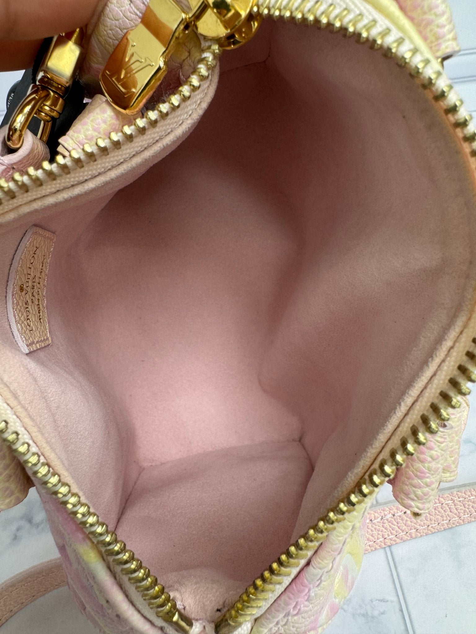 Louis Vuitton Monogram Empreinte Stardust Nano Speedy