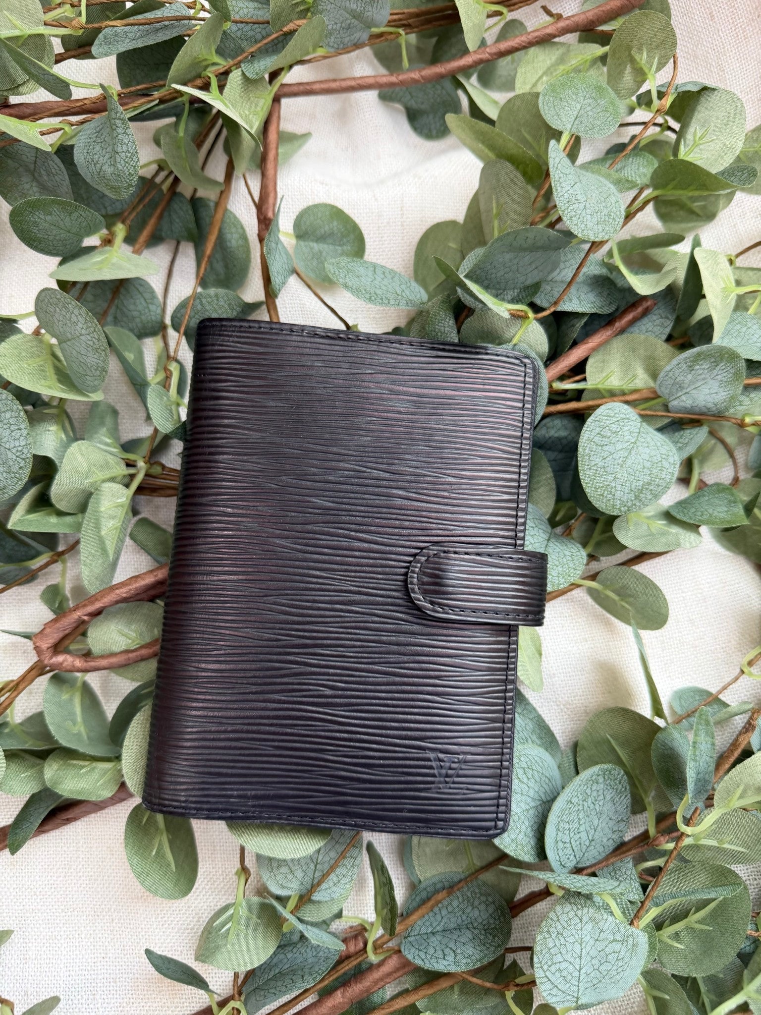 Louis Vuitton Black Epi Leather Passport Agenda PM