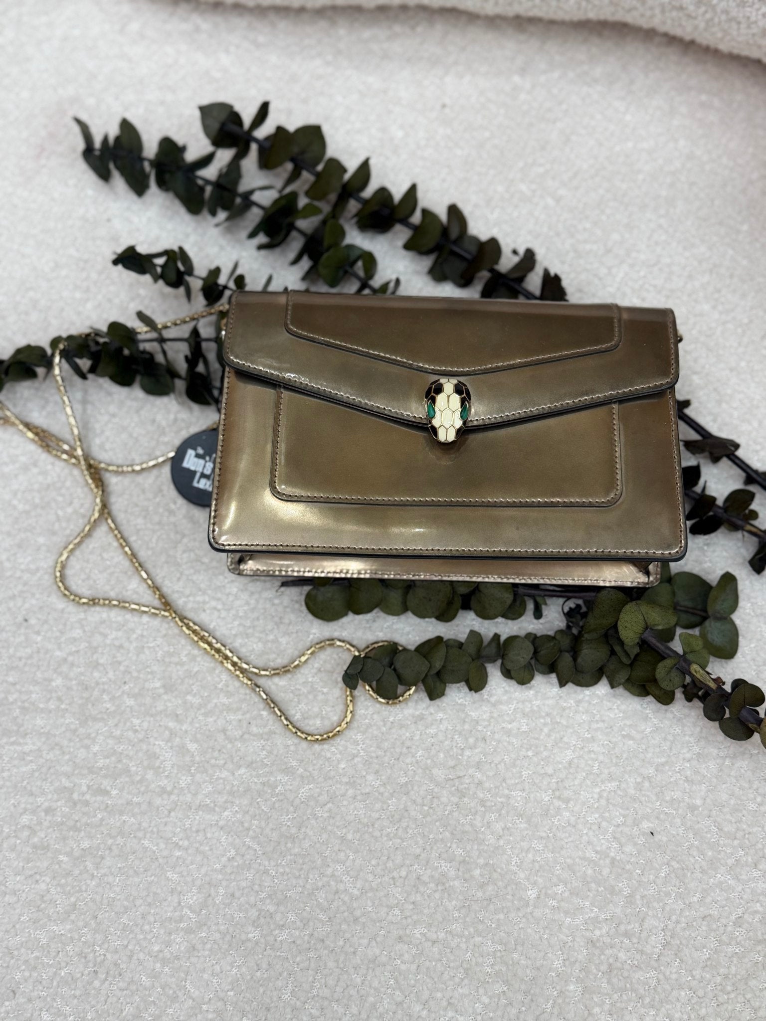 Bvlgari Bronze Serpenti Forever Chain Pochette