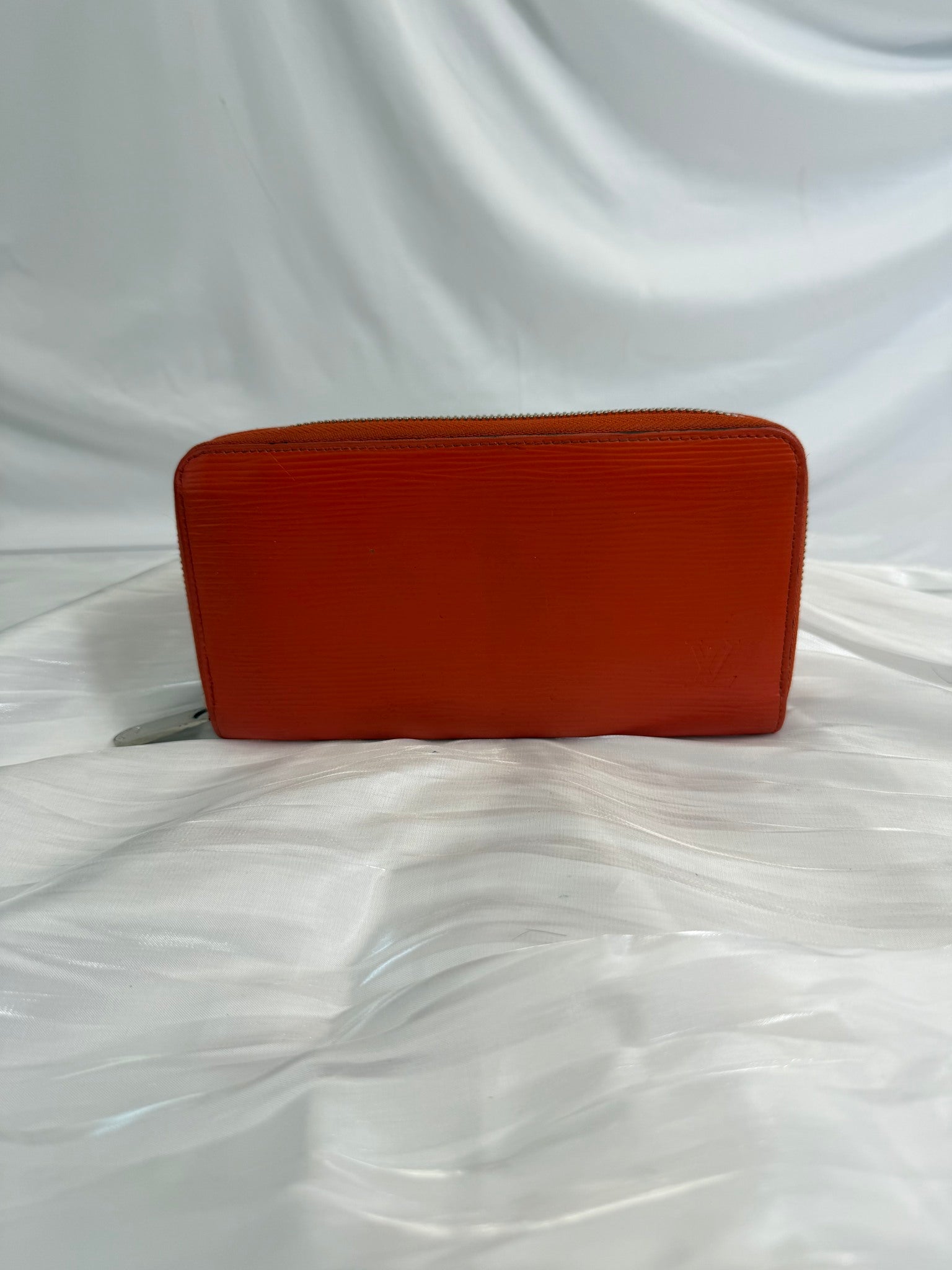 Louis Vuitton Orange Epi Zippy Wallet