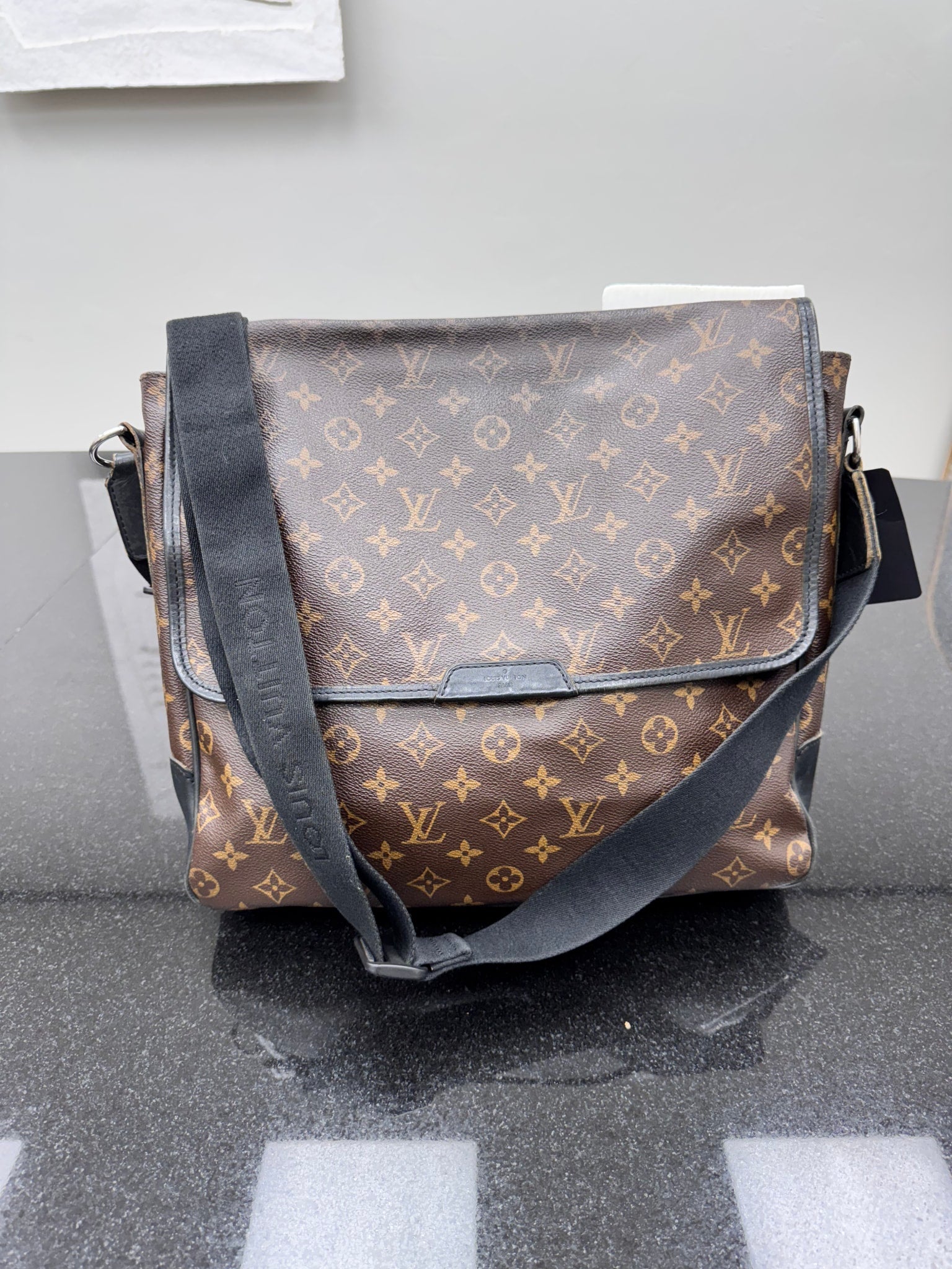 Louis Vuitton Monogram Macassar Bass Messenger Bag MM