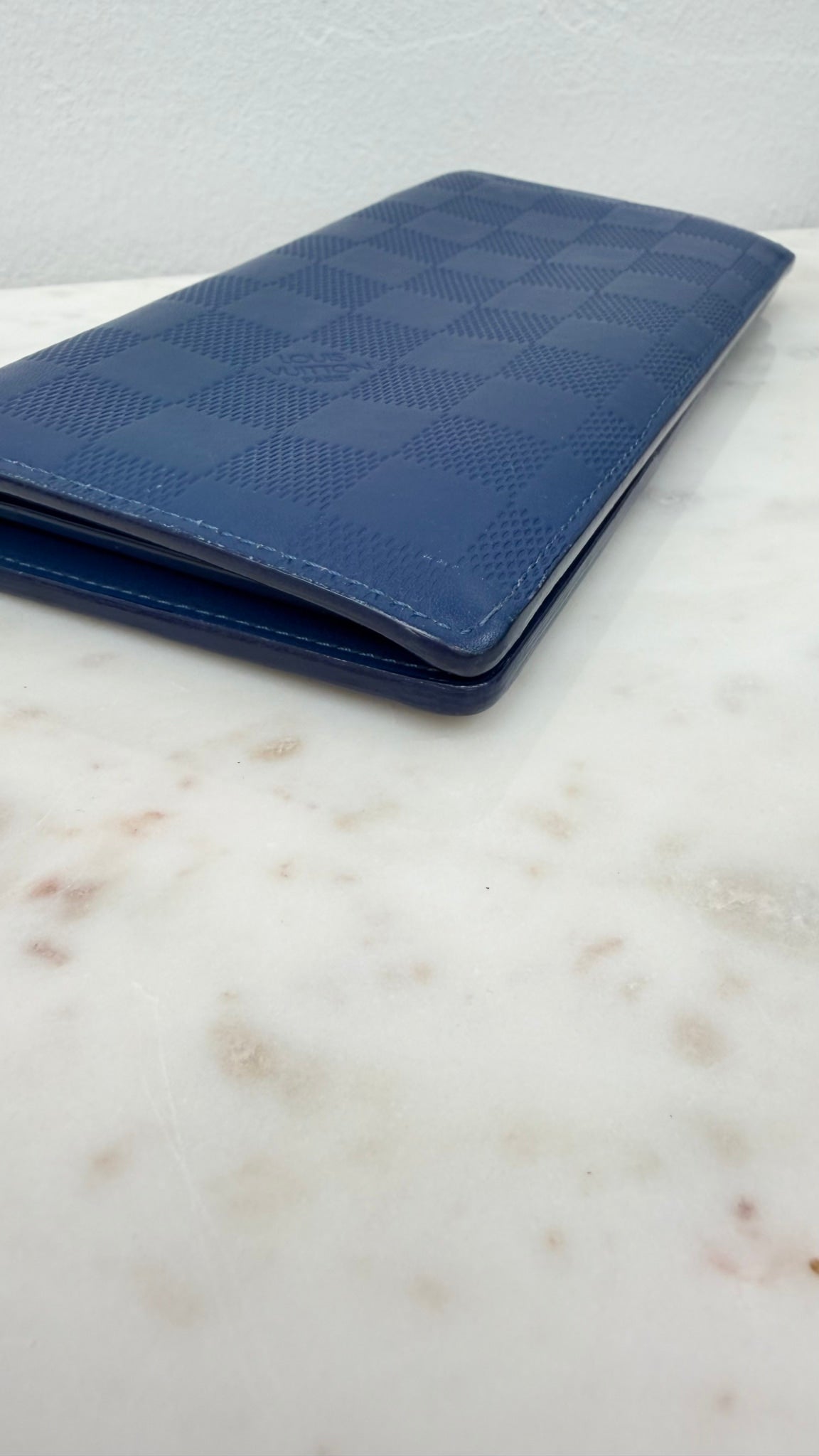 Louis Vuitton Cobalt Damier Infini Brazza Wallet