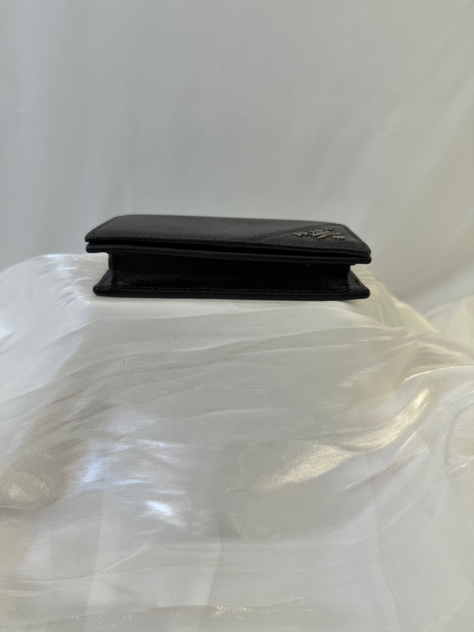 Prada Black Saffiano Leather Card Case