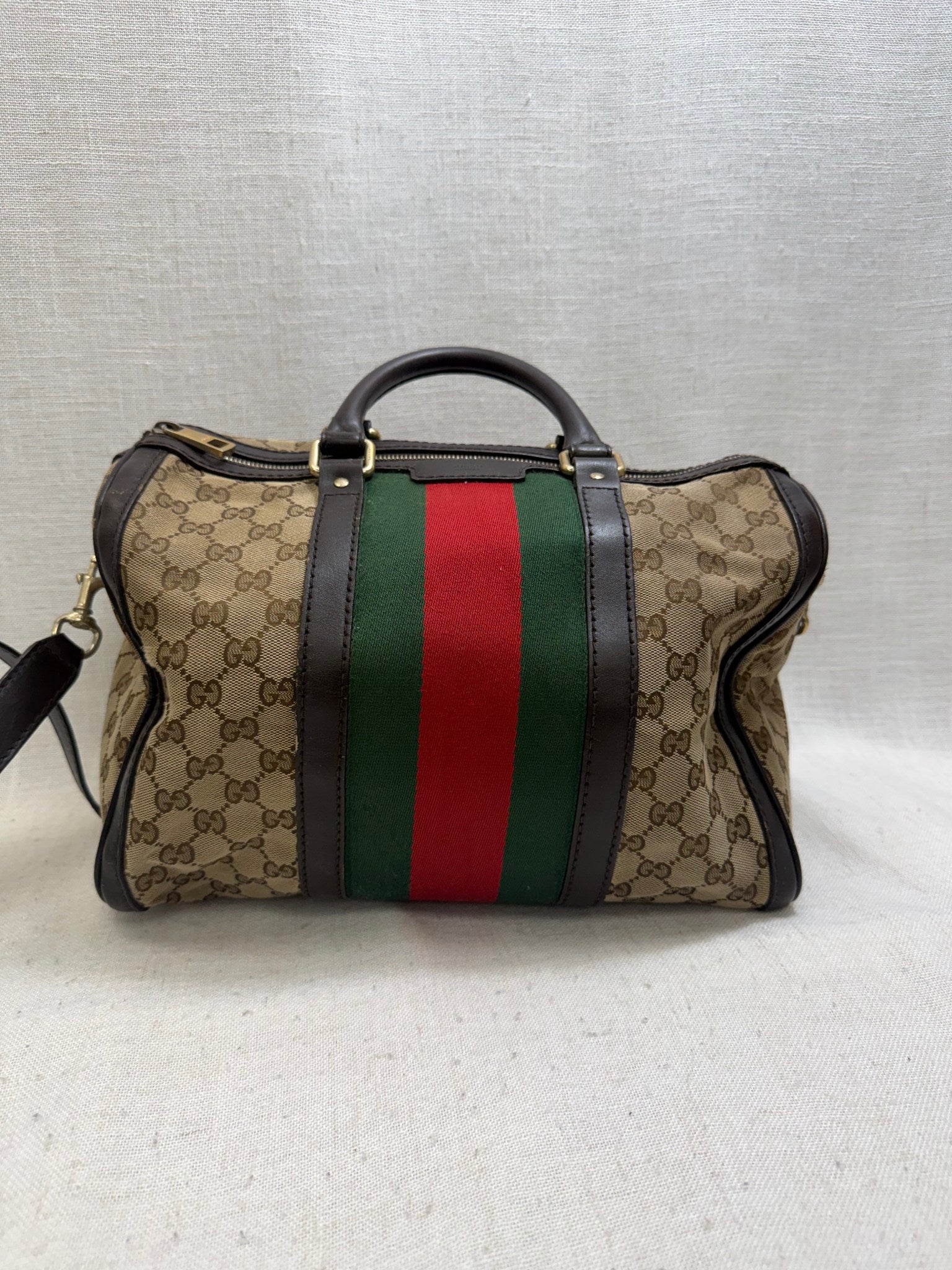 Gucci GG Canvas Boston Bag