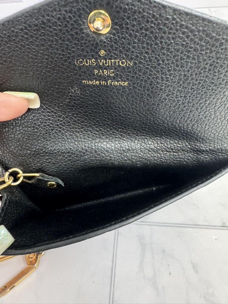 Louis Vuitton Black Monogram Empreinte Key Cles