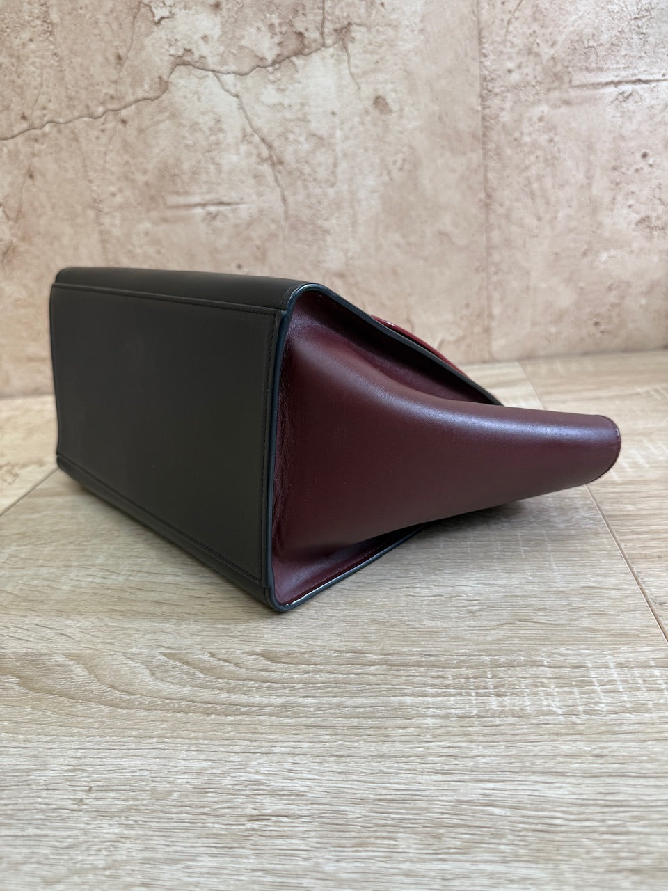 Celine Tricolor Leather Trapeze 2Way Bag