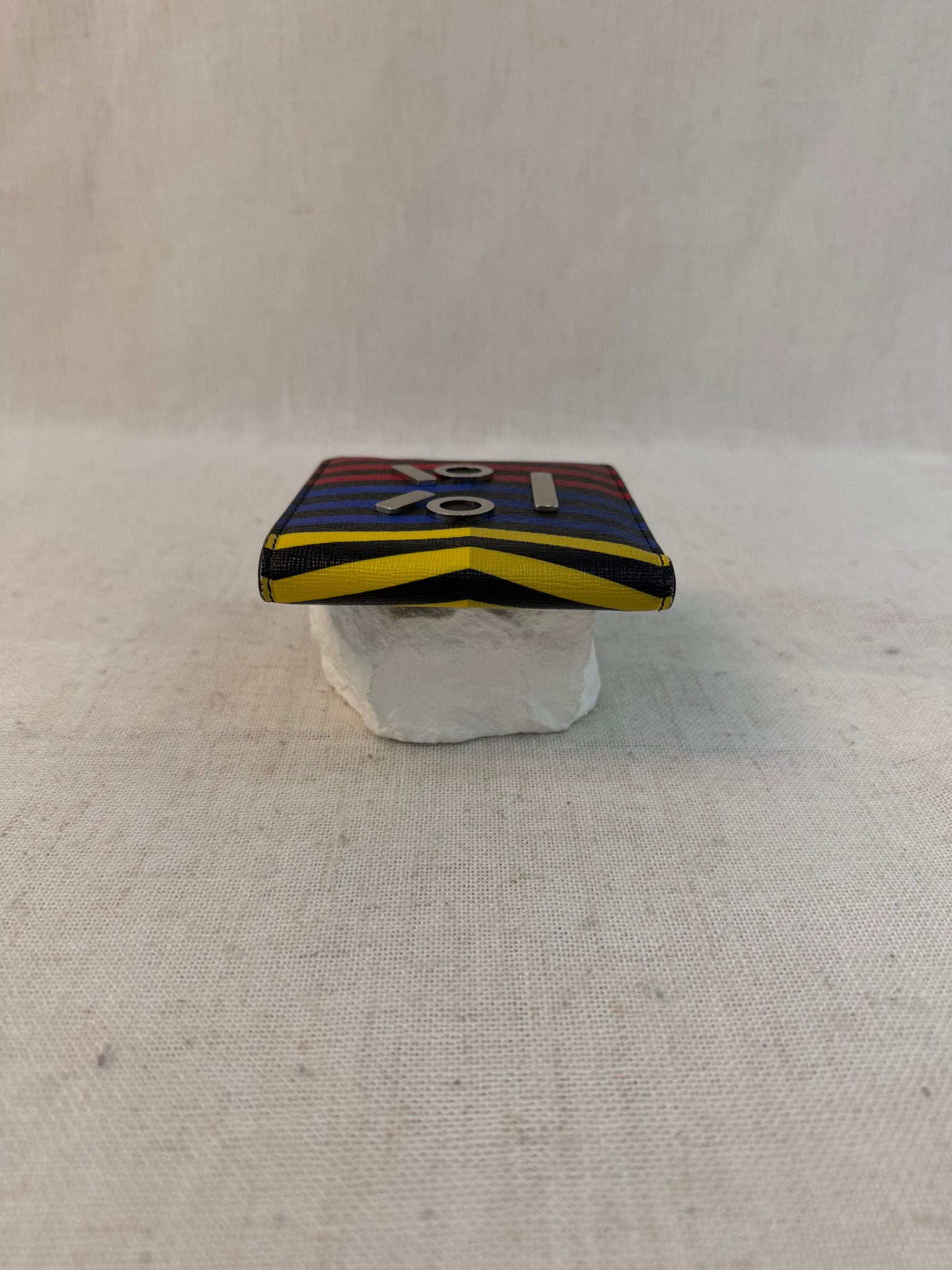 Fendi Multicolor Leather Face Bifold Wallet