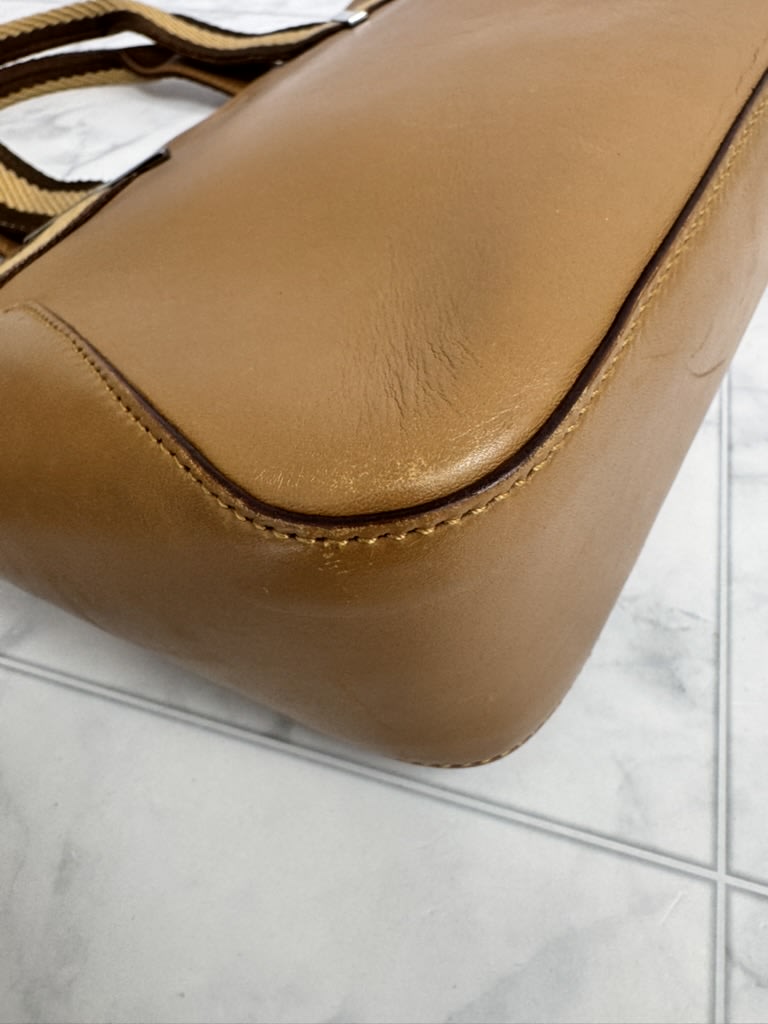 Gucci Brown Leather Tote Bag