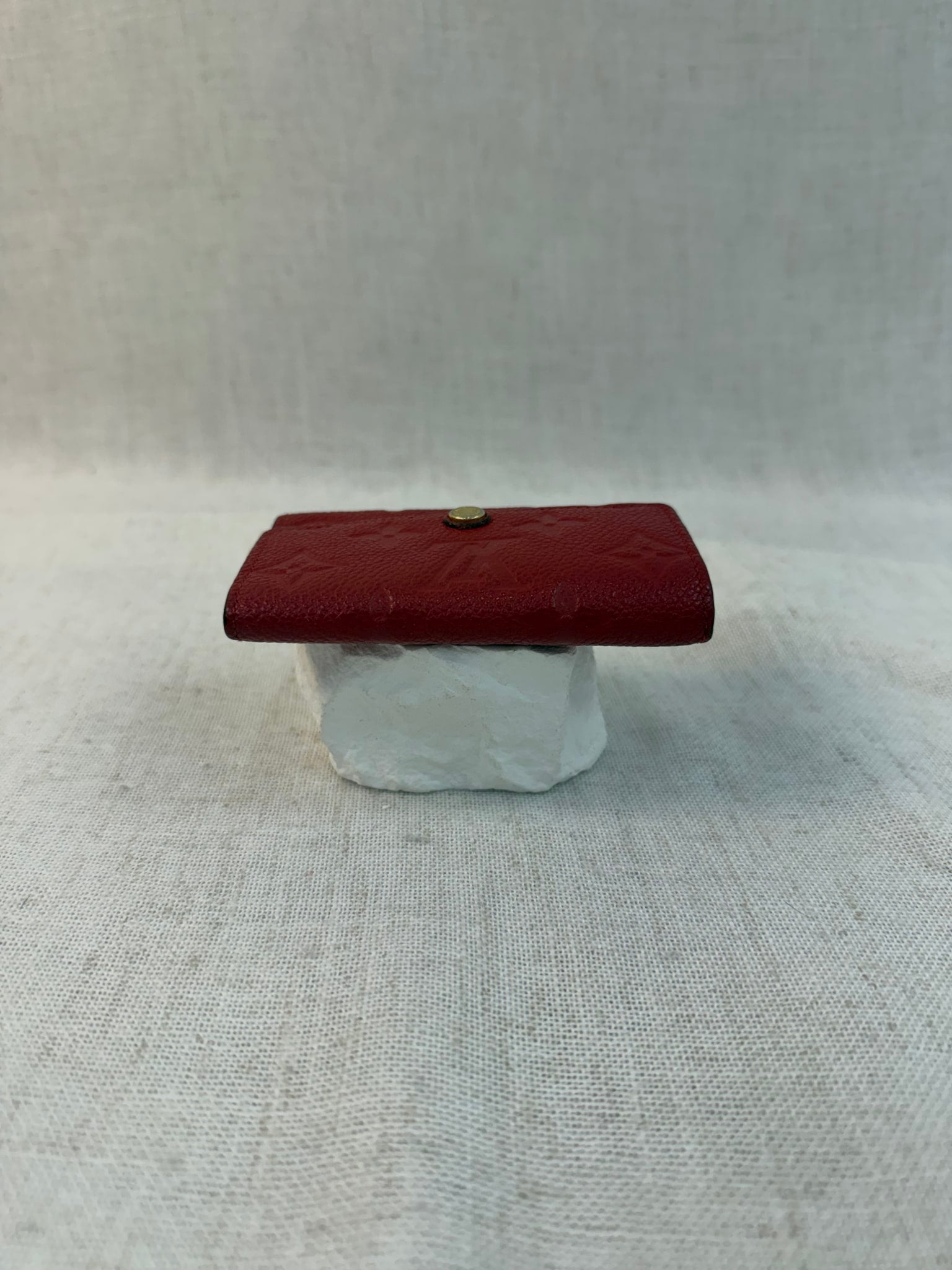 Louis Vuitton Red Empreinte Leather 6 Ring Key Holder