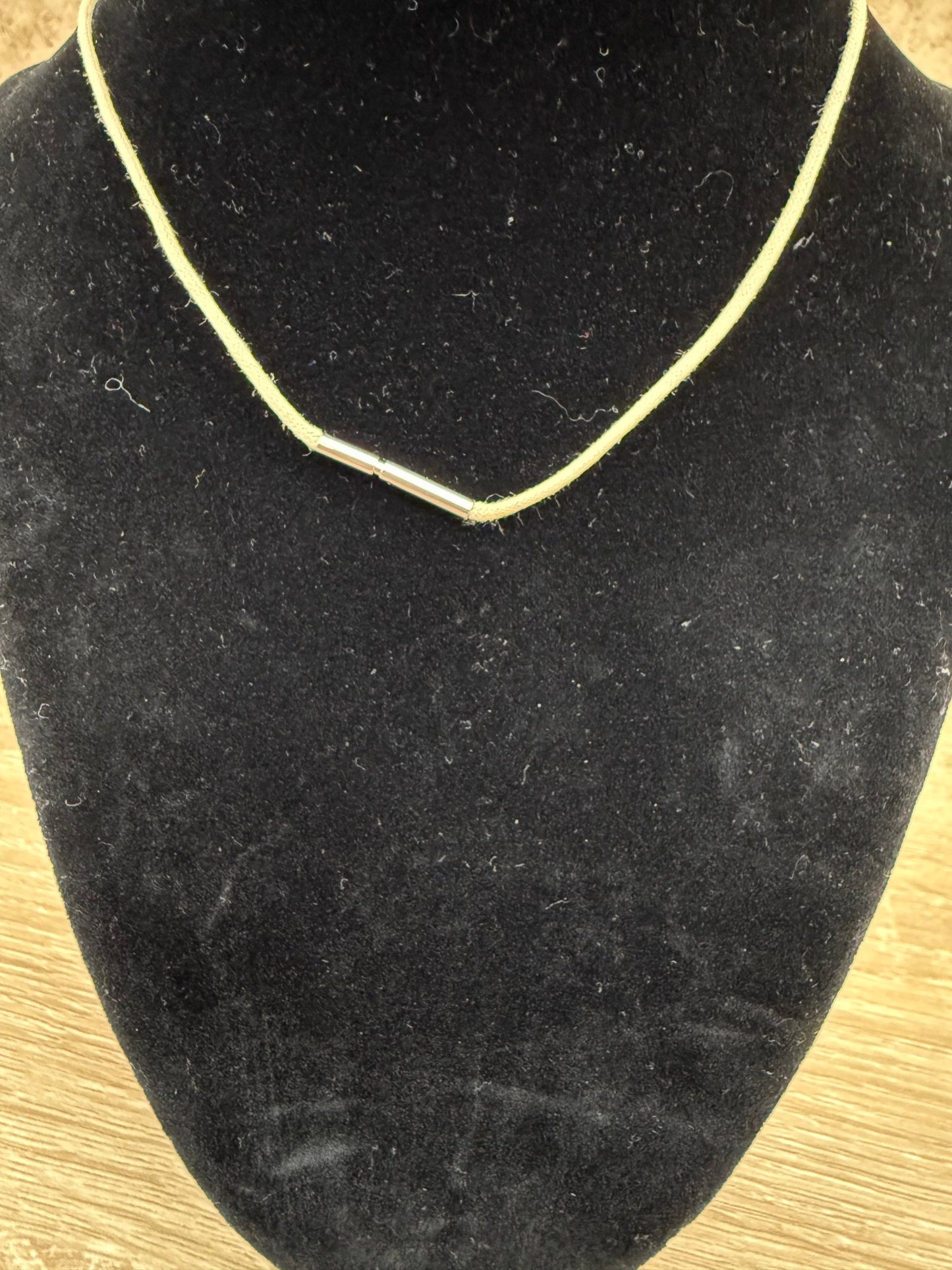 Hermes Tan Leather Pendant Necklace