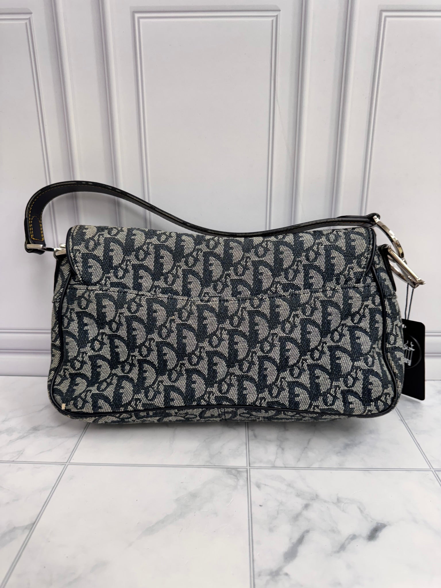 Christian Dior Navy Blue Shoulder Bag