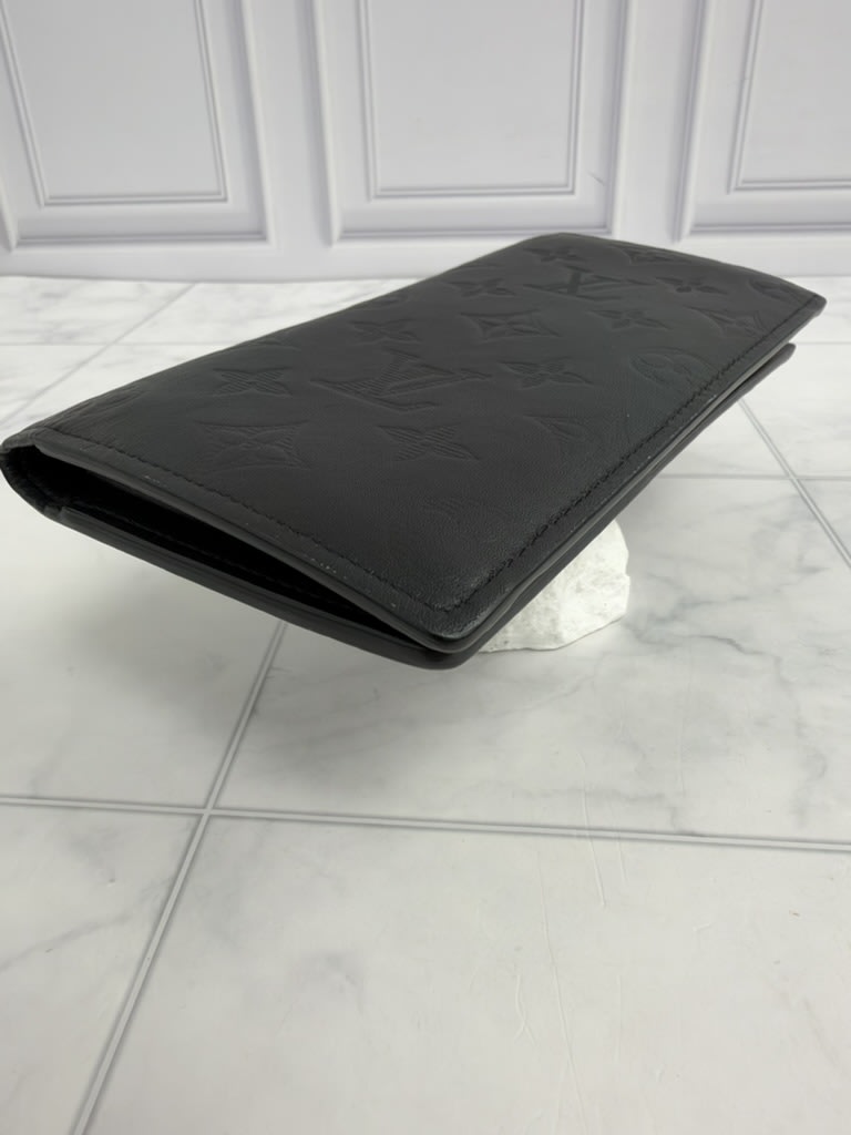Louis Vuitton Black Monogram Shadow Brazza Wallet