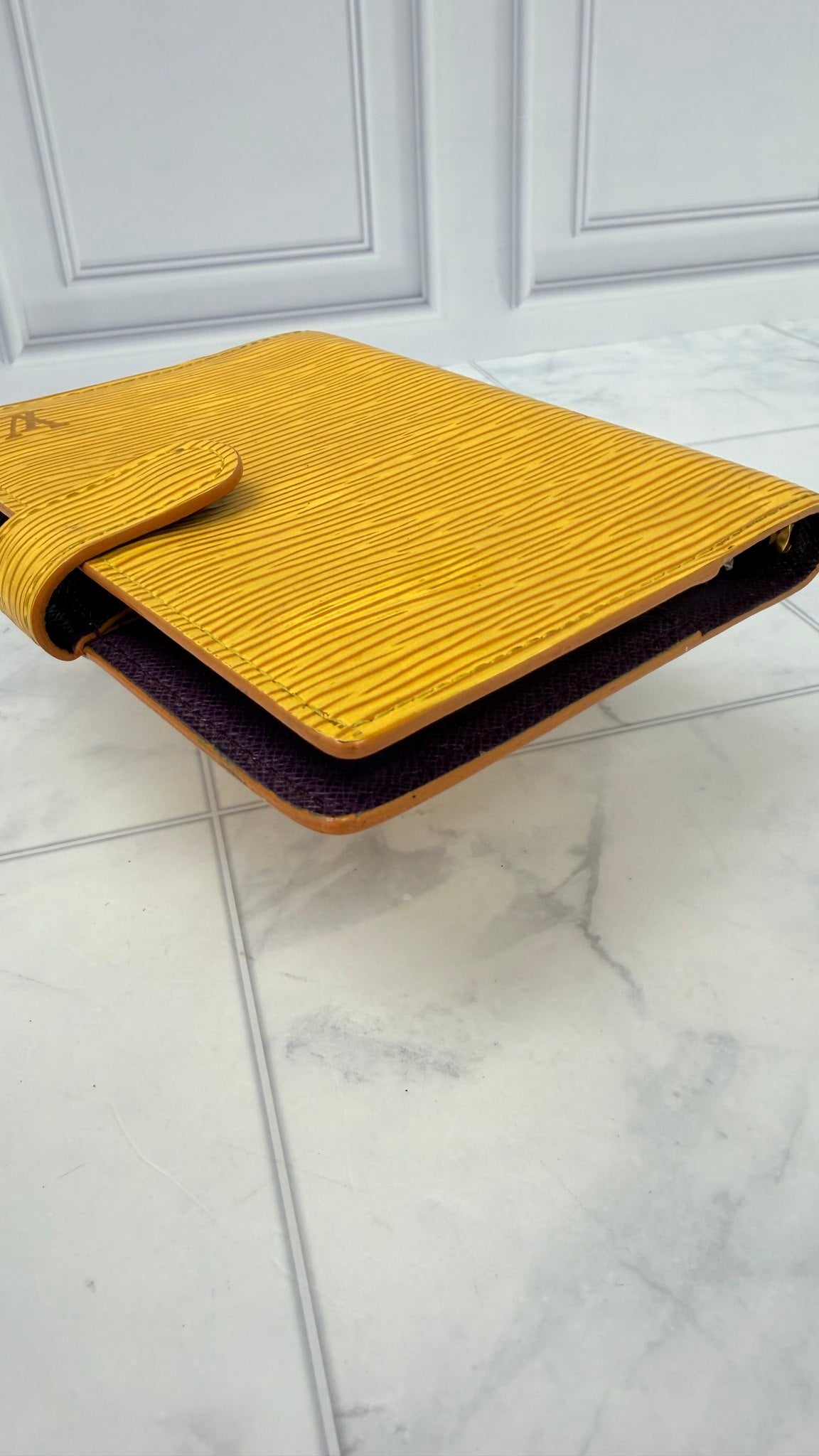 Louis Vuitton Epi yellow agenda PM