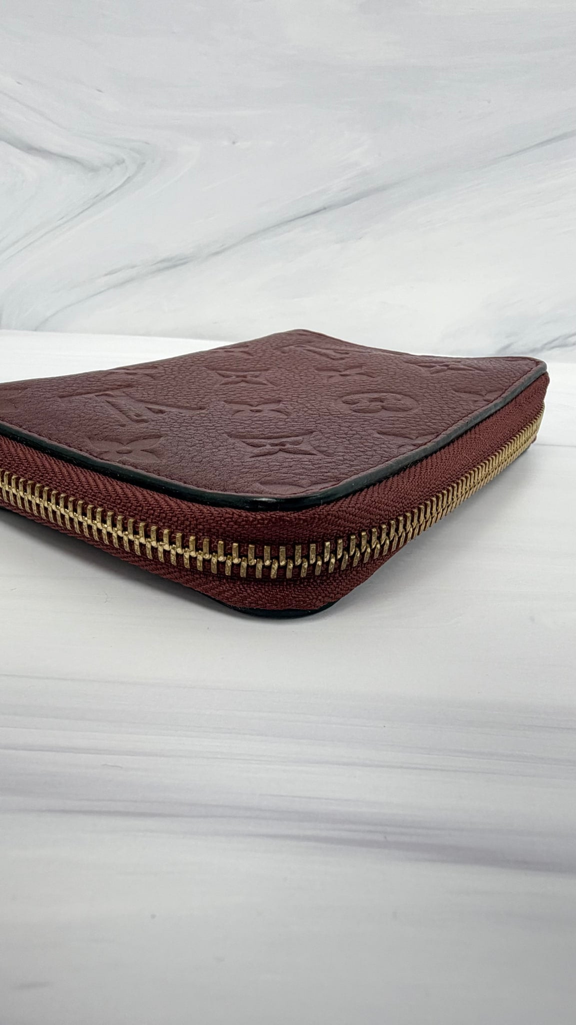 Louis Vuitton Burgundy Empreinte Compact Zippy wallet