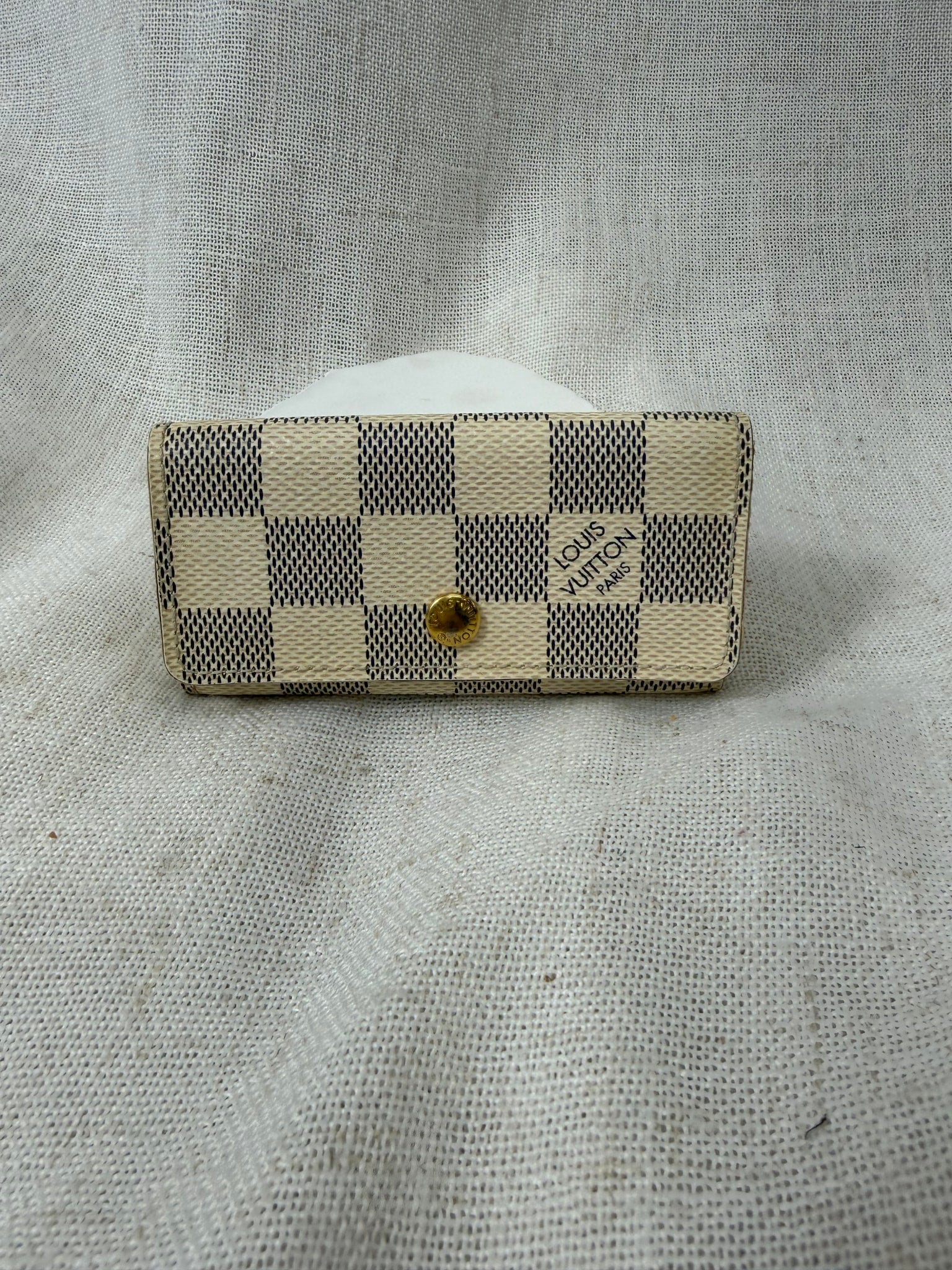 Louis Vuitton Damier Azure 4 Key Ring Case