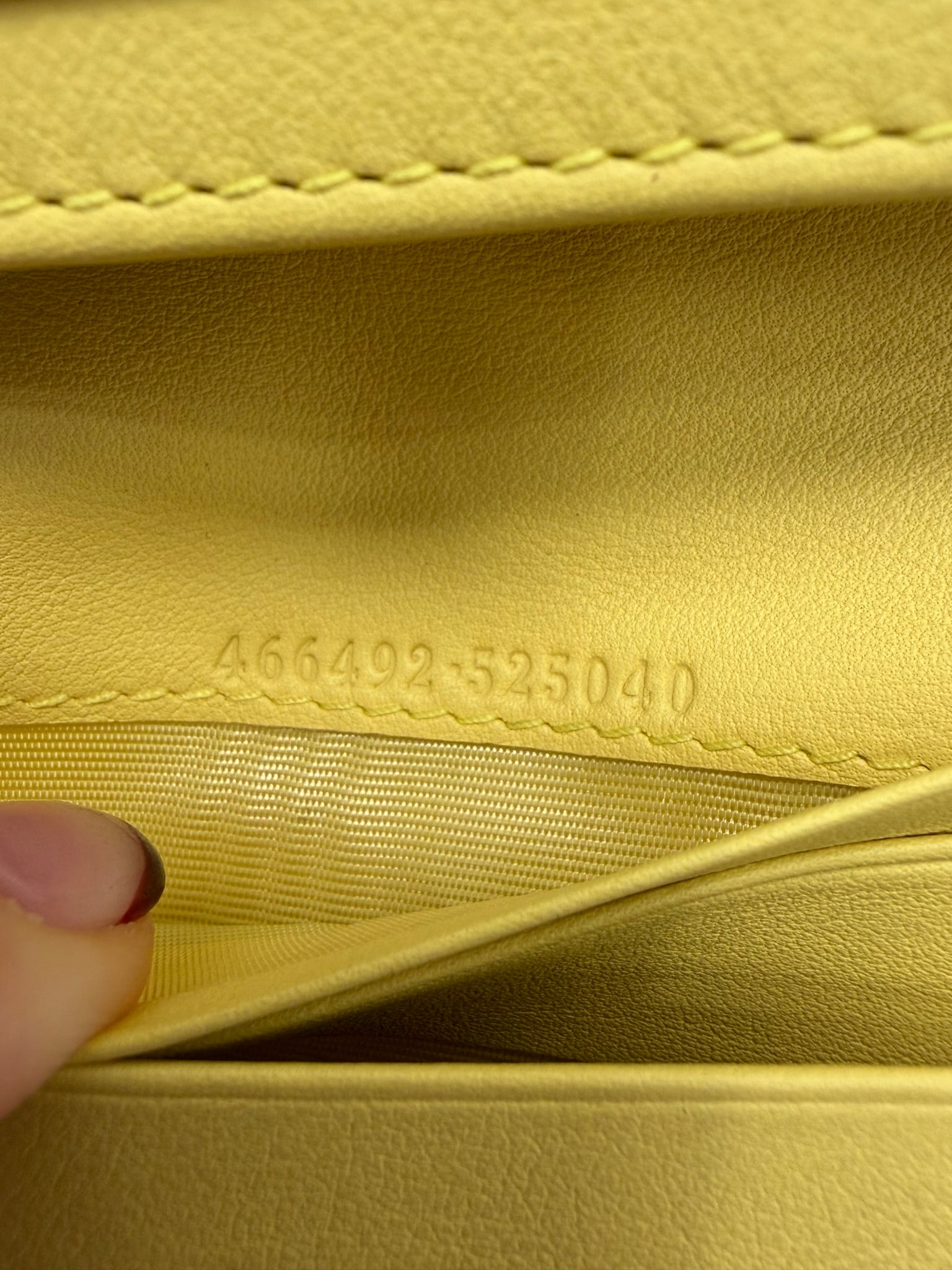 Gucci Yellow Python Marmont Compact Wallet