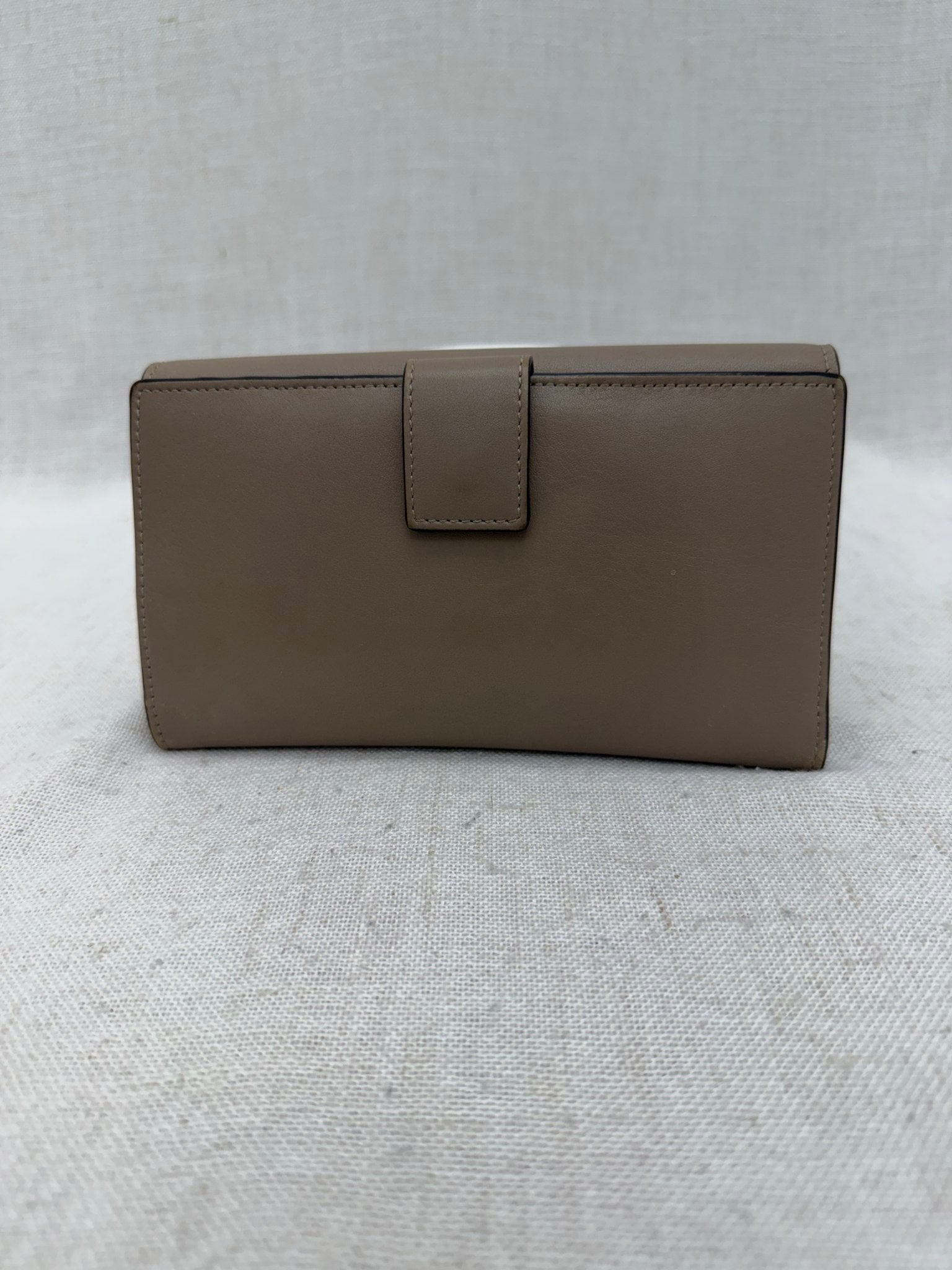 Fendi Tan Leather Peekaboo Long Wallet