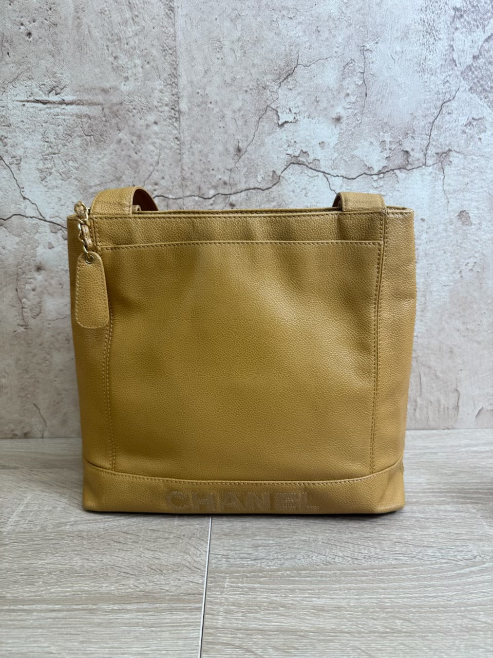 Chanel Tan Caviar Tote Bag