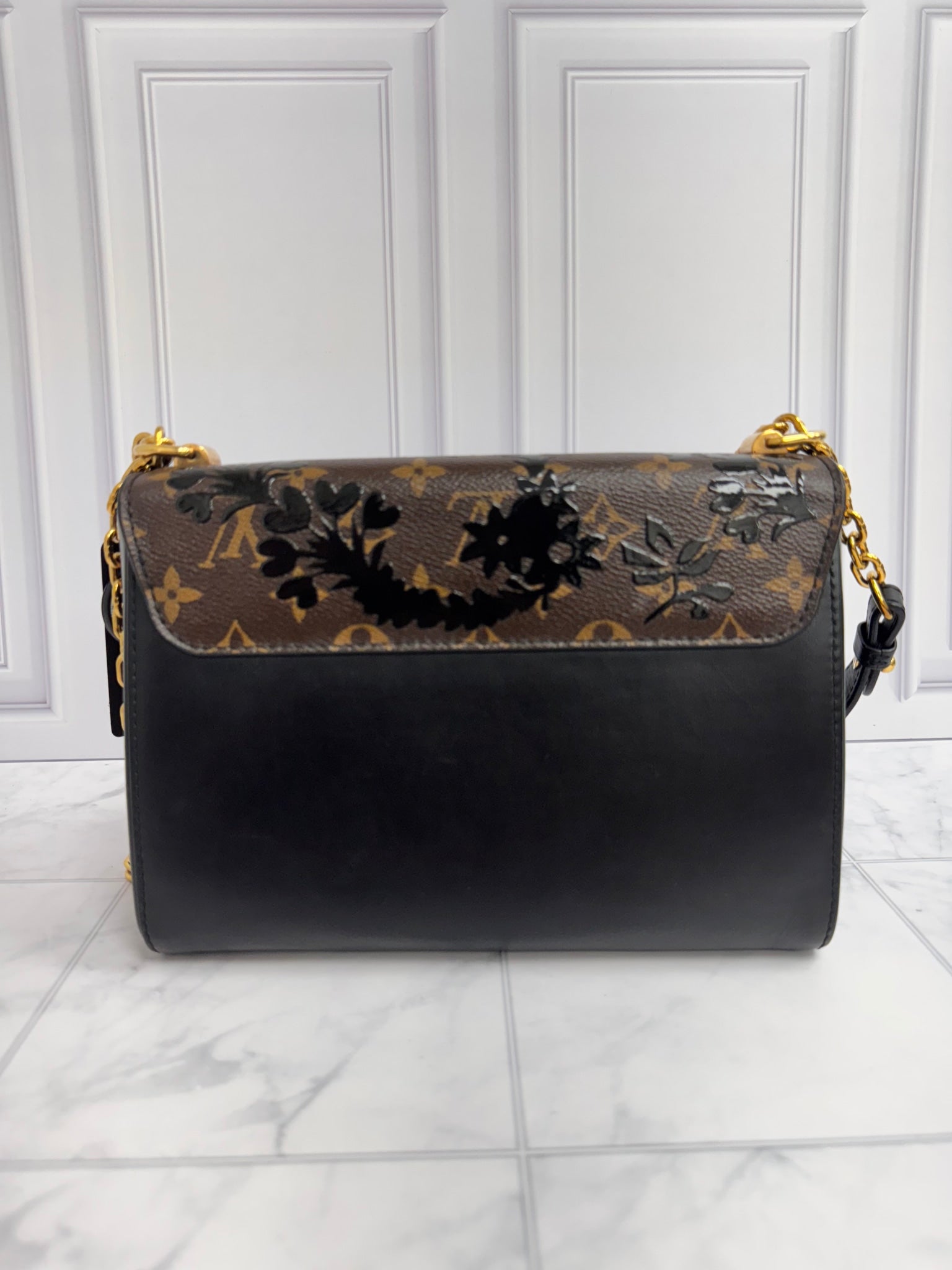 Louis Vuitton Blossom Monogram Coated Canvas Twist MM Bag