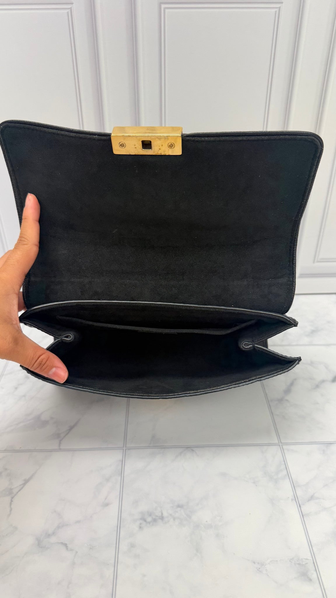 Louis Vuitton Monogram Black Empreinte Leather Saint Sulpice PM Shoulder Bag