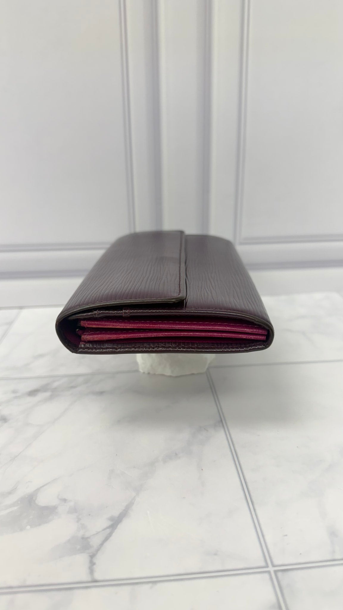 Louis Vuitton Purple Epi Leather Sarah Wallet