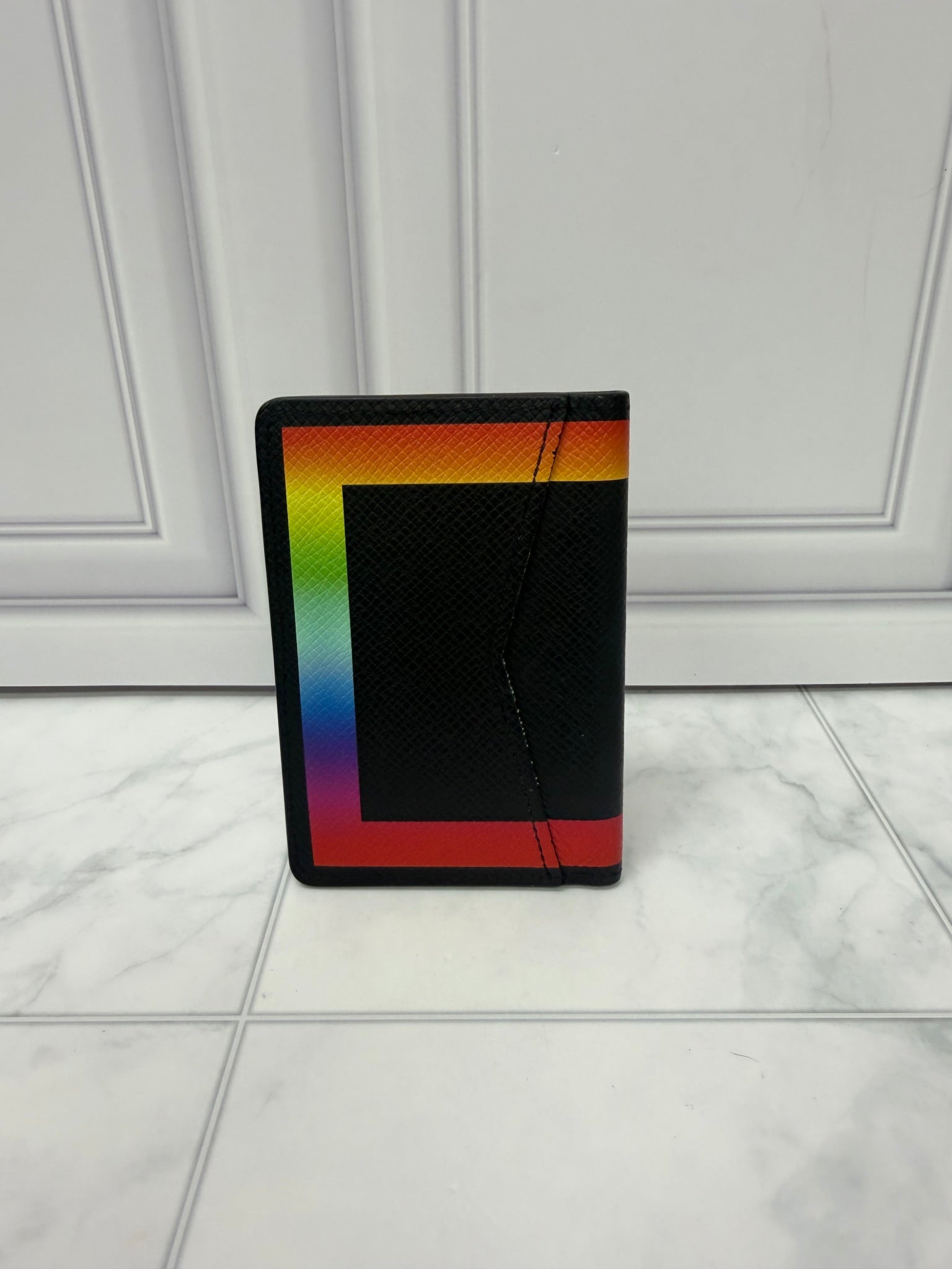 Louis Vuitton Black Taiga Rainbow Pocket Organizer