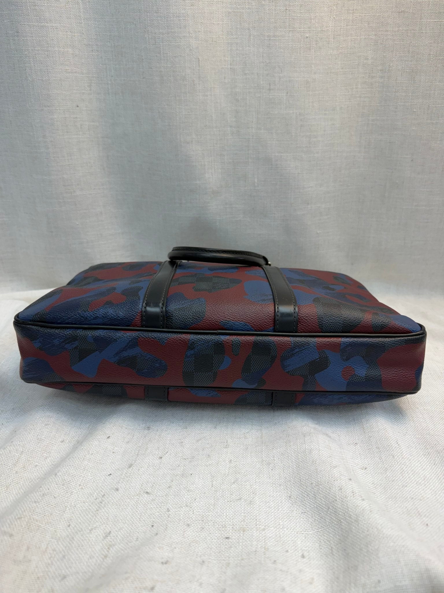 Louis Vuitton Camouflage Damier Colbalt Porte Documents Voyage PM Bag