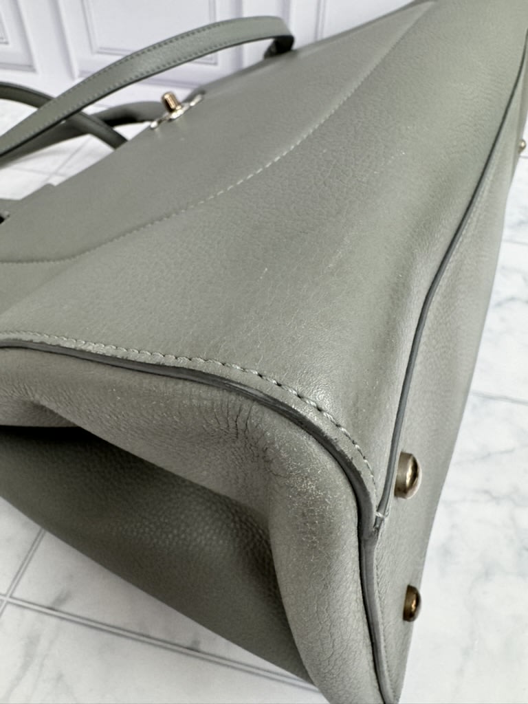 Chanel Grey Grained Leather Neo Executive Tote 2Way Bag