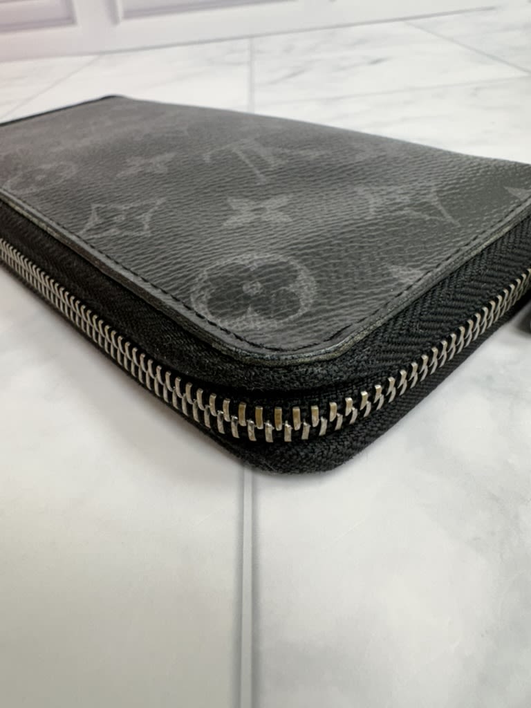 Louis Vuitton Monogram Eclipse Vertical Zippy Wallet