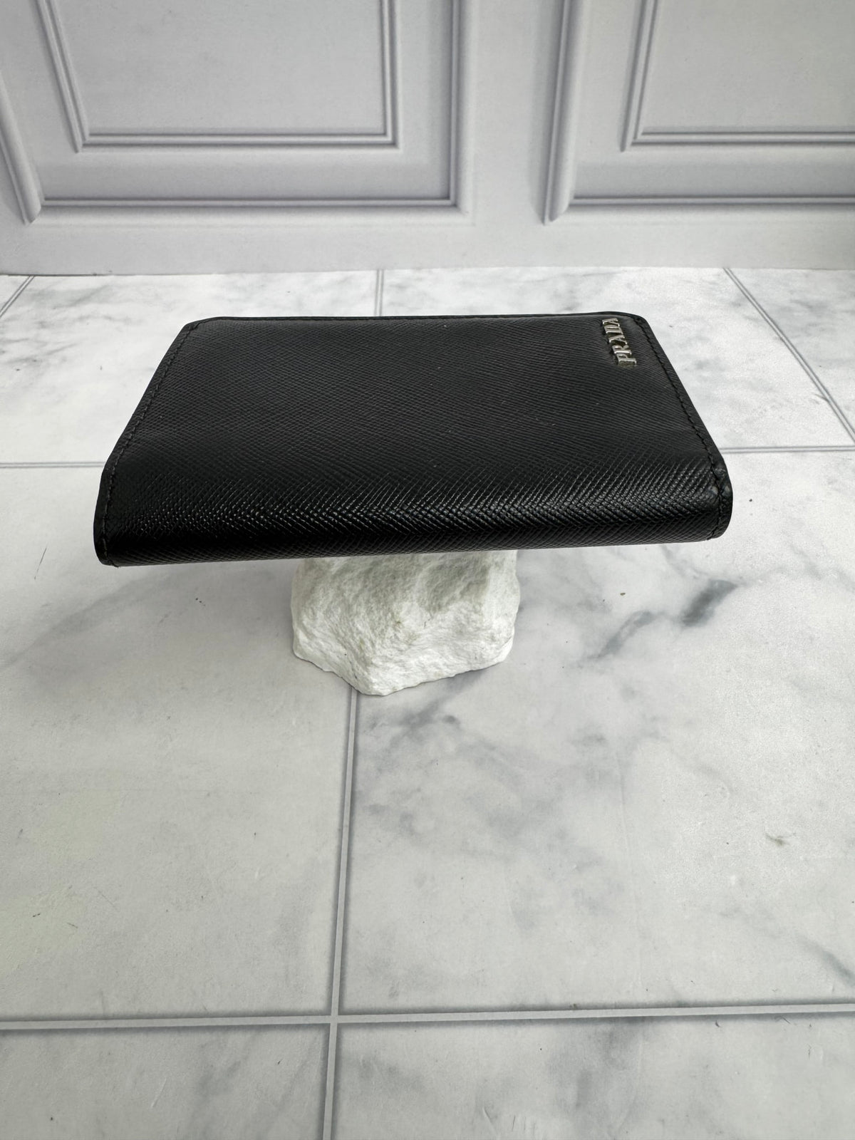 Prada Black Saffiano Leather Card Holder