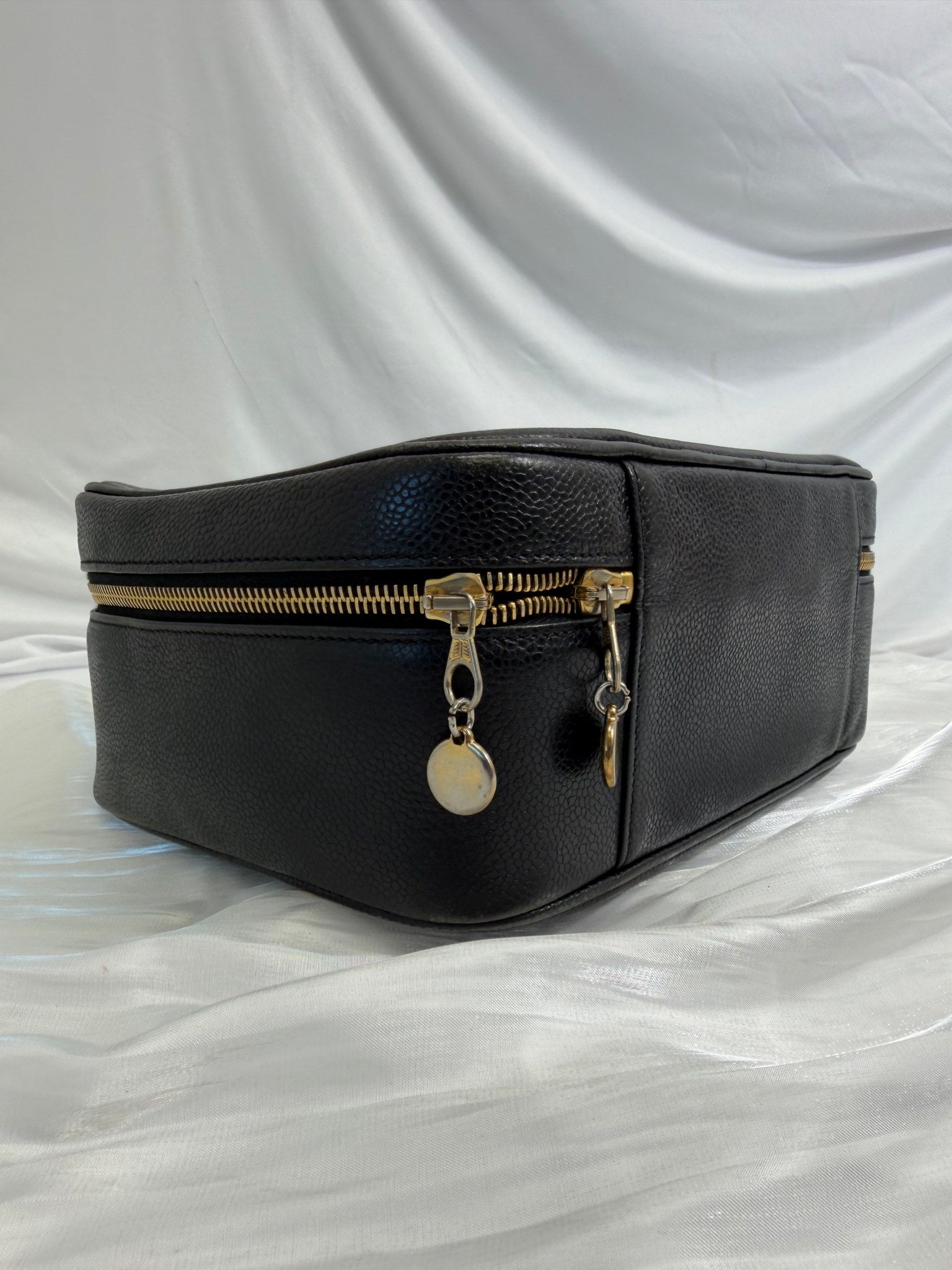 Chanel Black Caviar Large Vanity Case