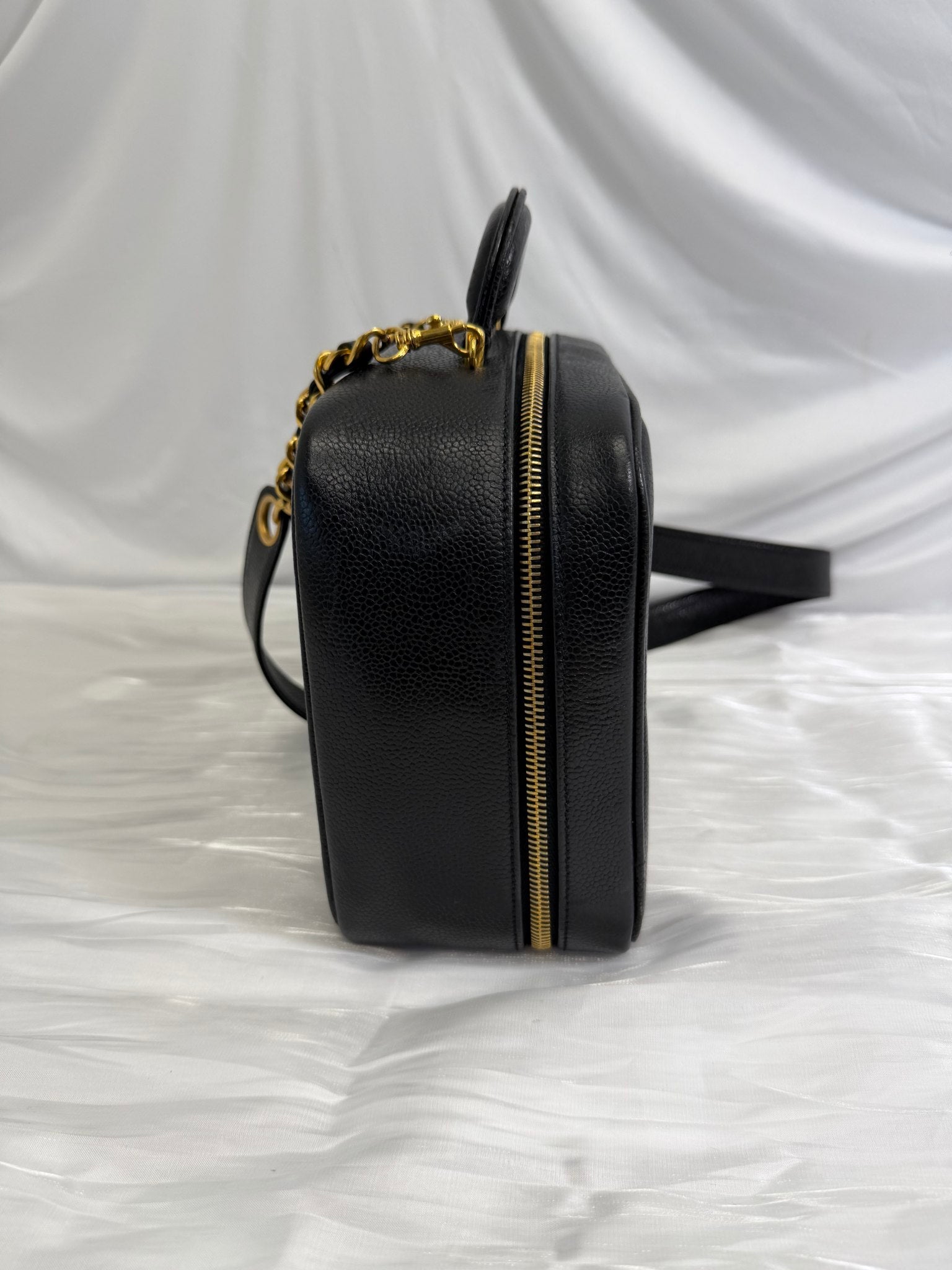 Chanel Black Caviar Large Vanity Case