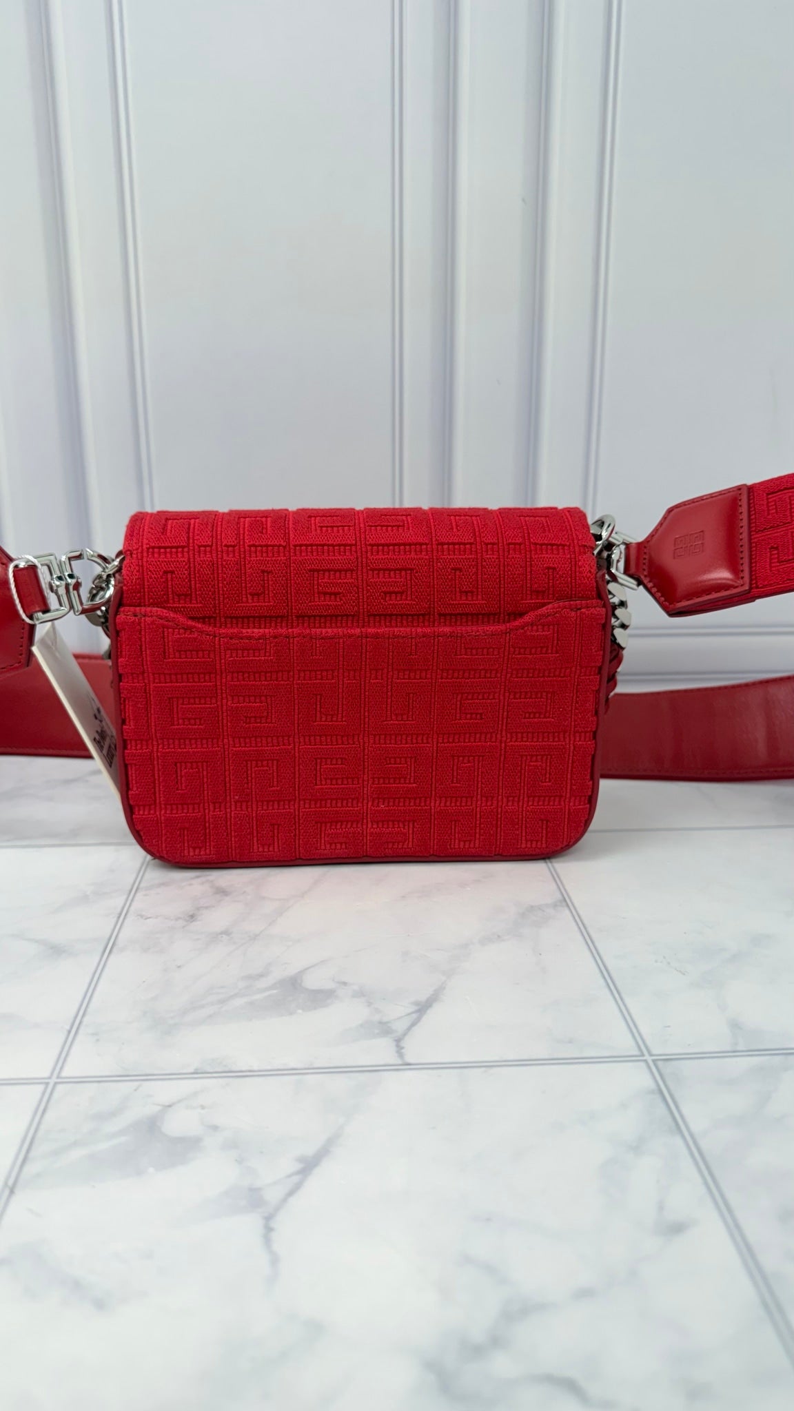 BRAND NEW - Givenchy Red Canvas 2Way Crossbody Bag