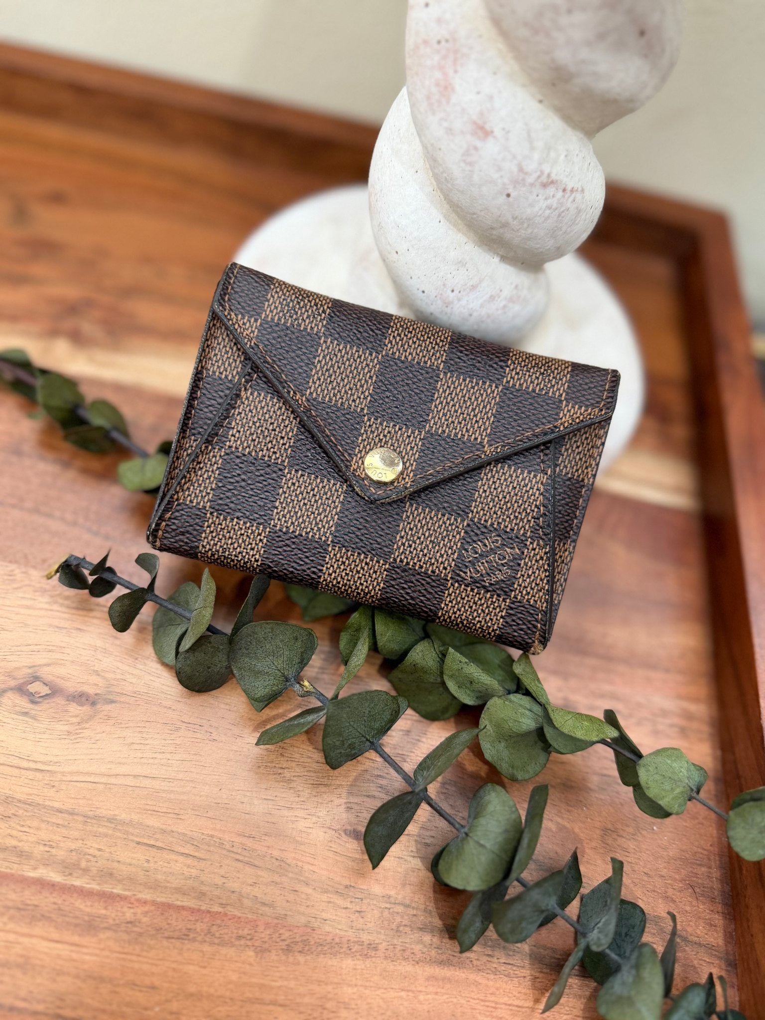 Louis Vuitton Damier Ebene Origami Compact Wallet