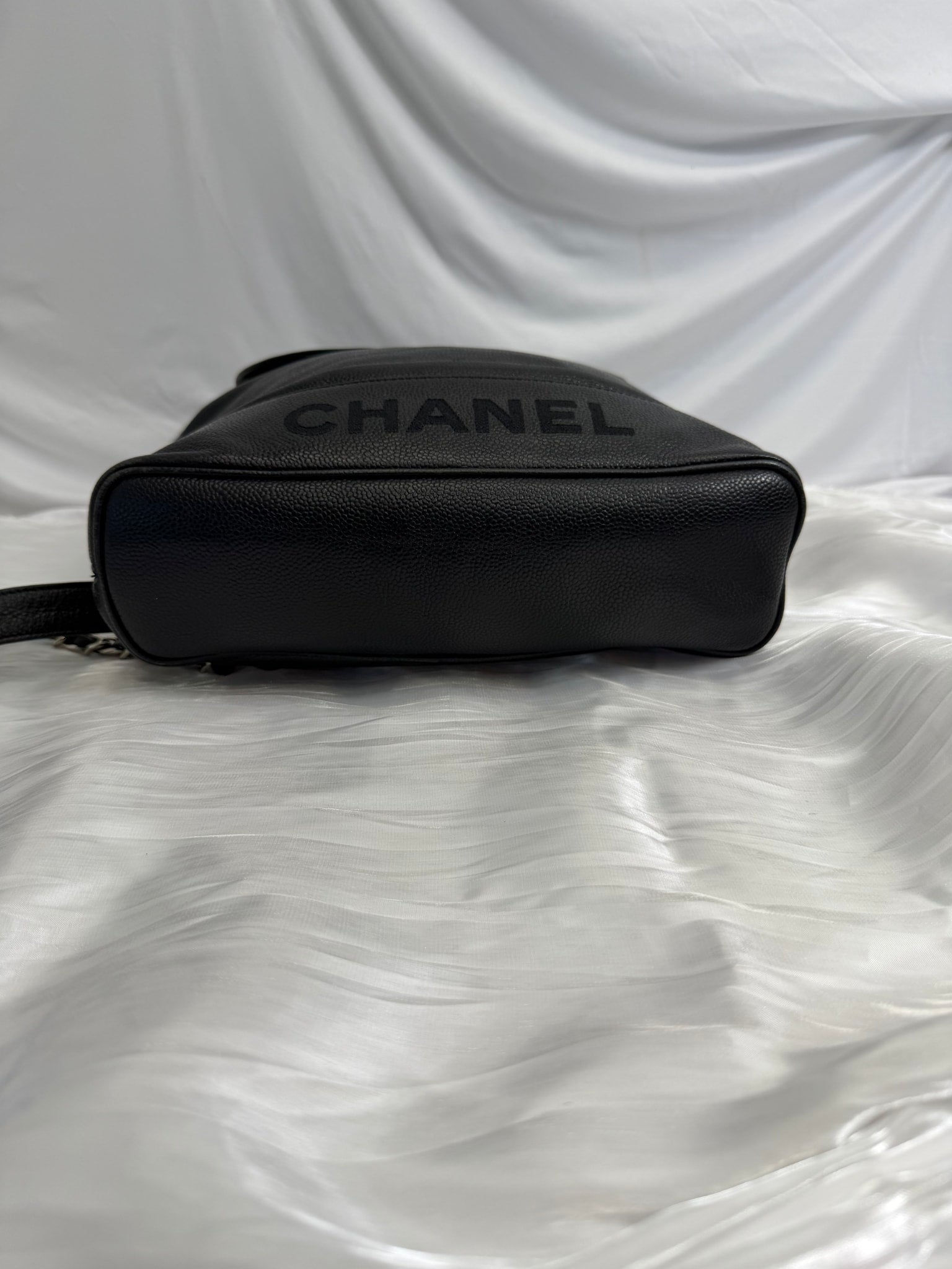 Chanel Black Caviar CC Backpack