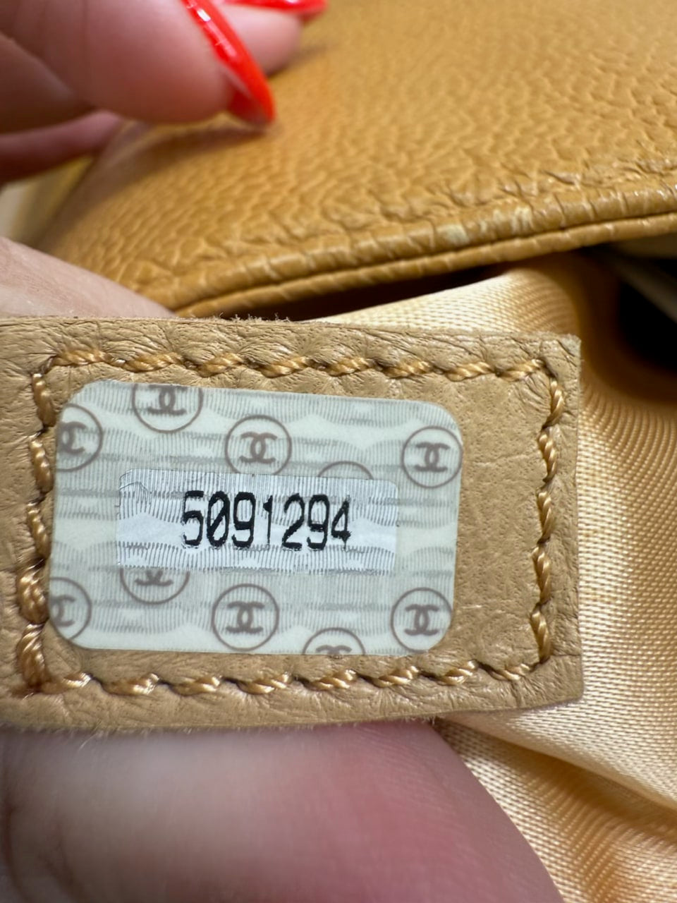 Chanel Tan Caviar Tote Bag