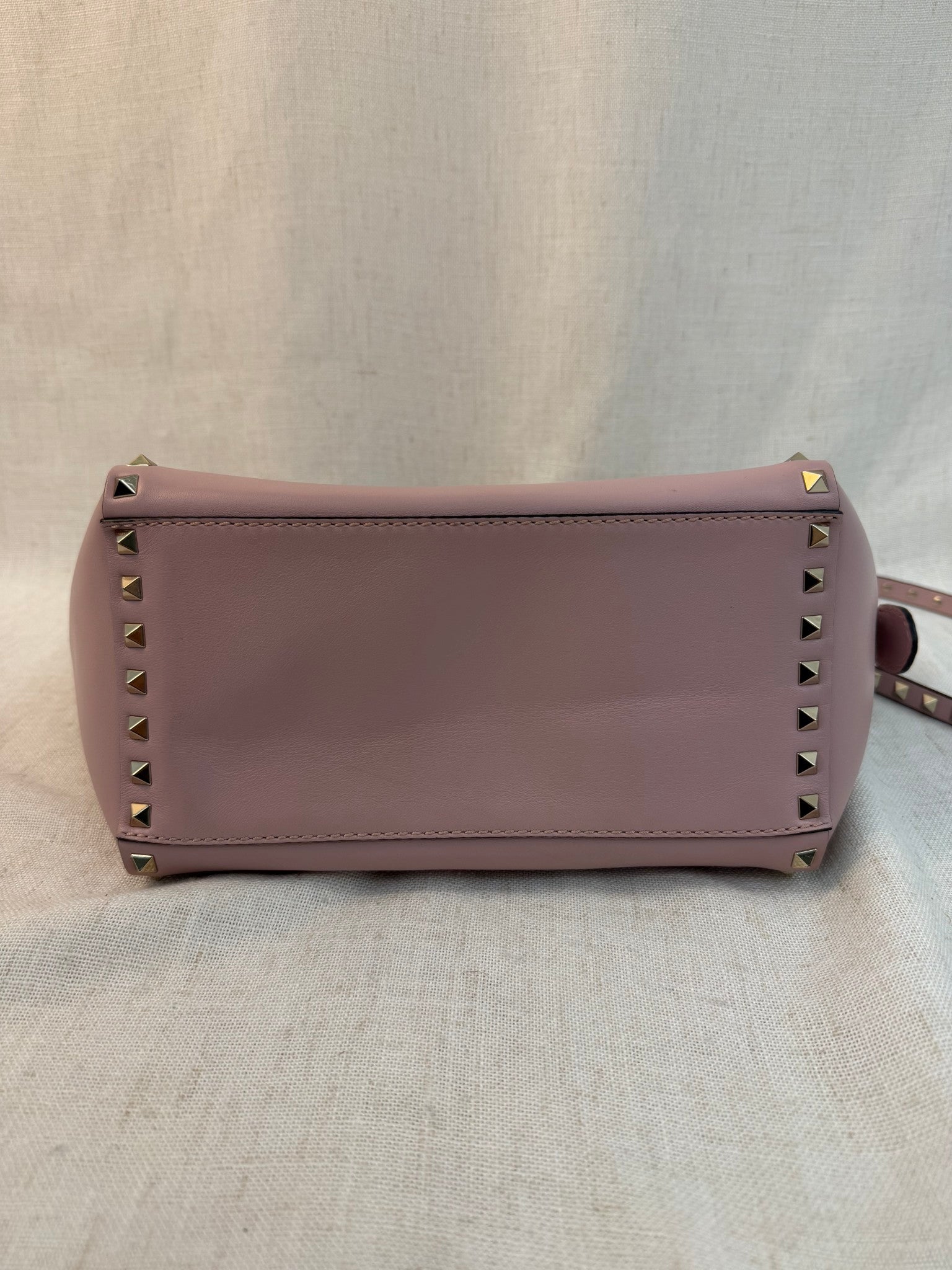 Valentino Light Pink Rockstud Two Way Tote Bag