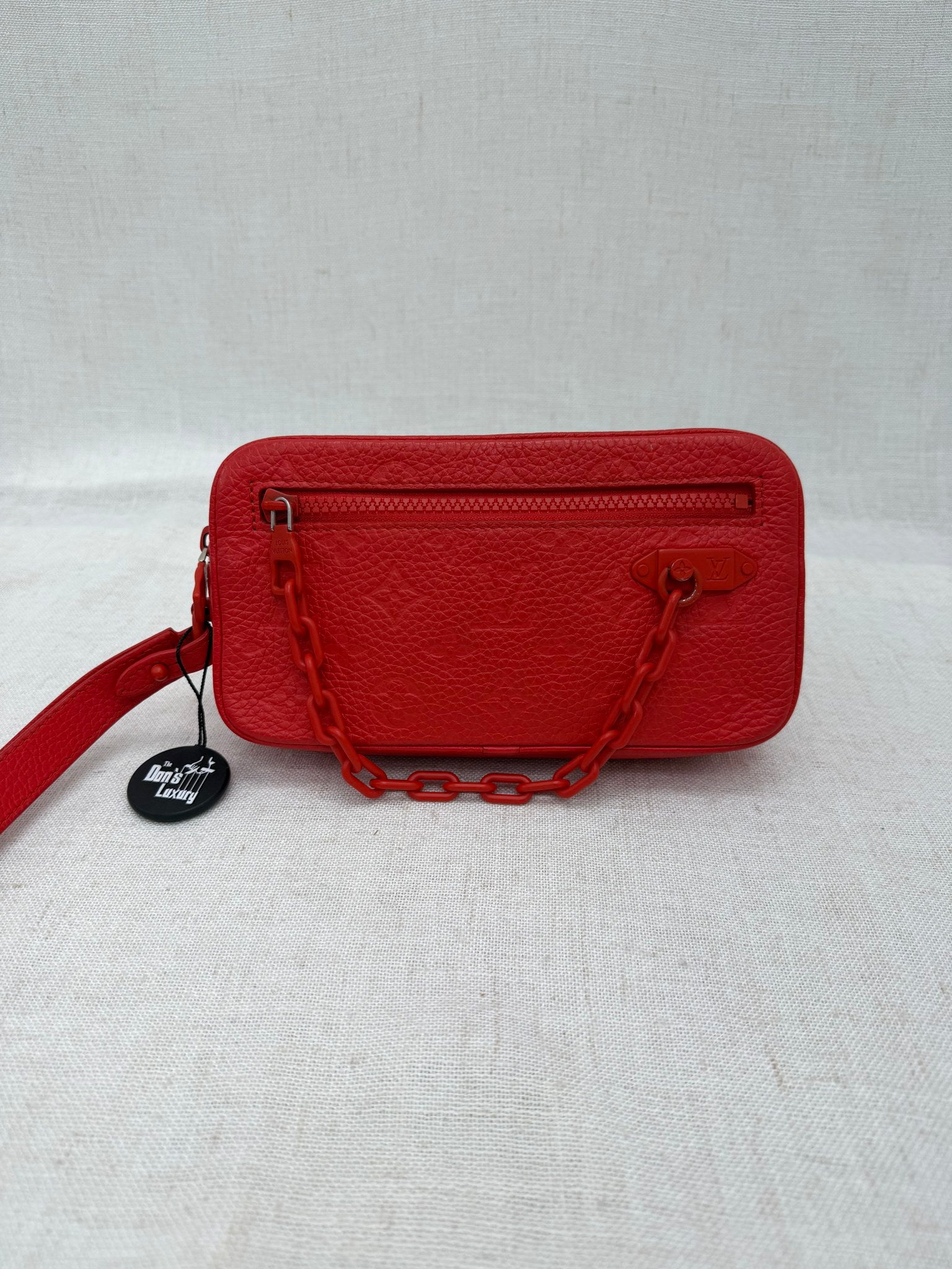 Louis Vuitton X Virgil Red Empreinte Pochette Clutch