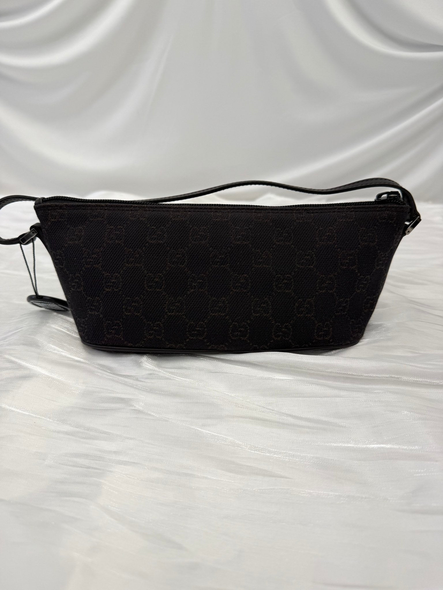 Gucci Black & Brown GG Canvas Mini Pochette